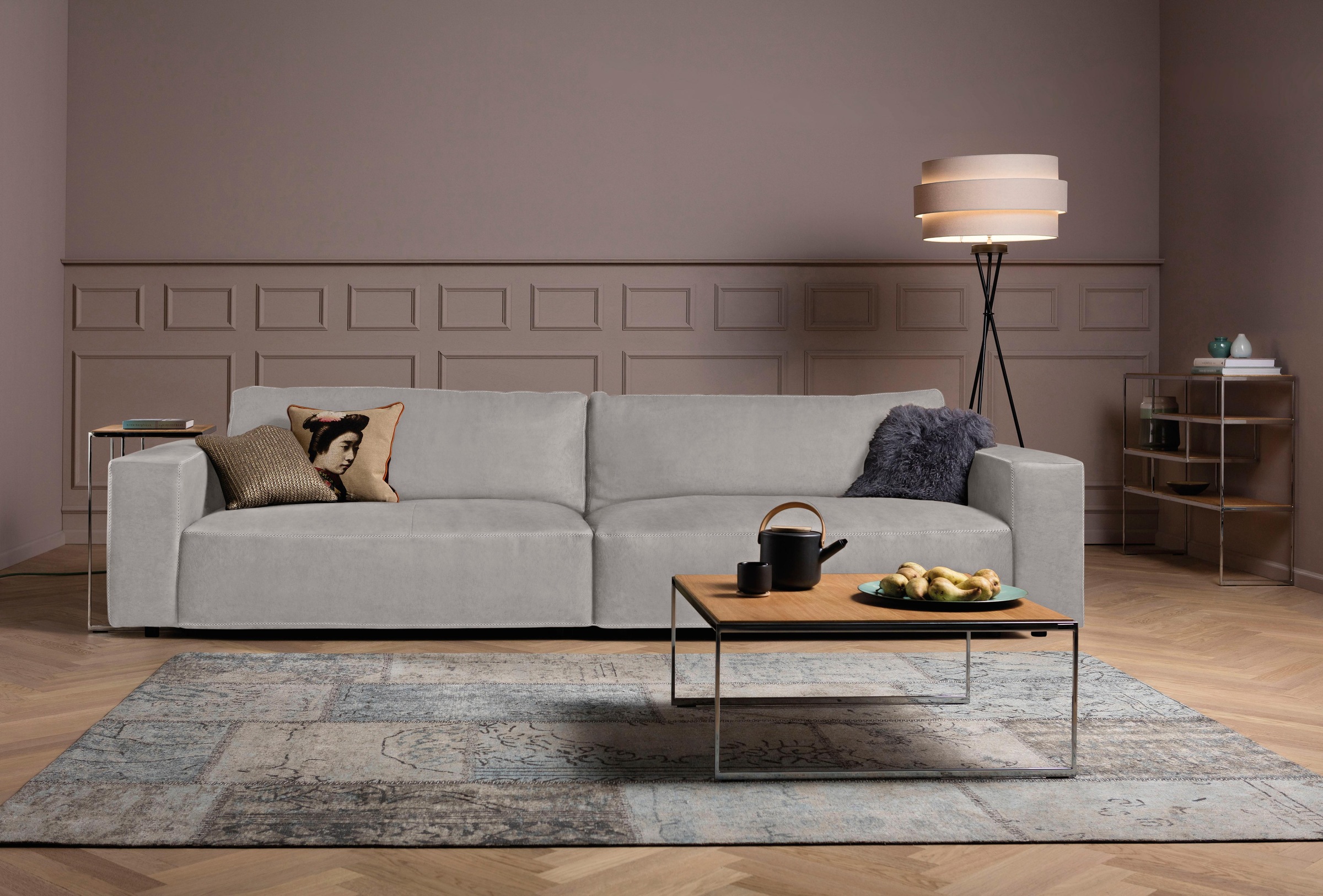 Musterring Big-Sofa »LUCIA«, in vielen Qualitäten und 4 unterschiedlichen Nähten, 3-Sitzer