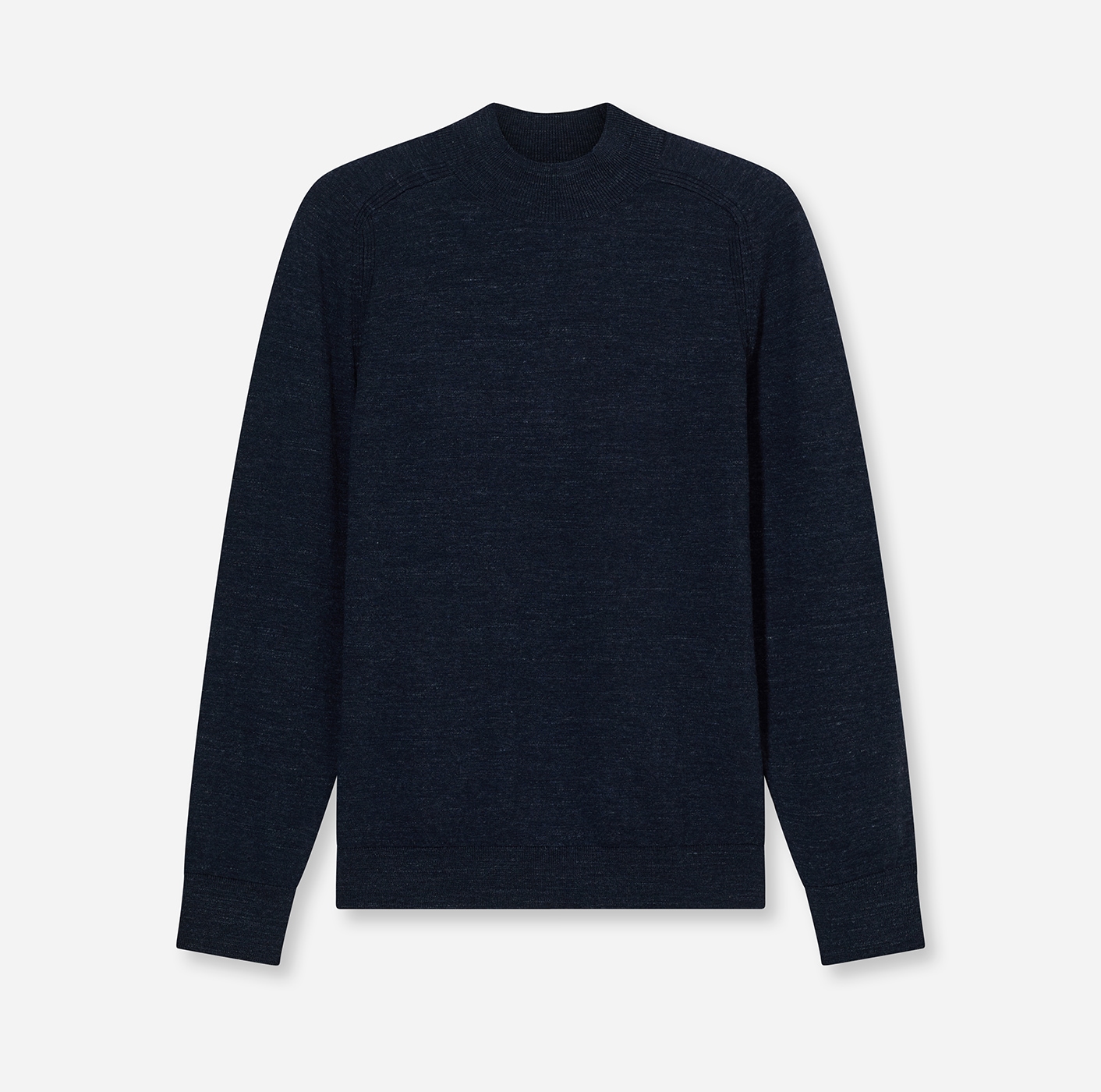 OLYMP Rundhalspullover »Rundhals« in melierter Optik