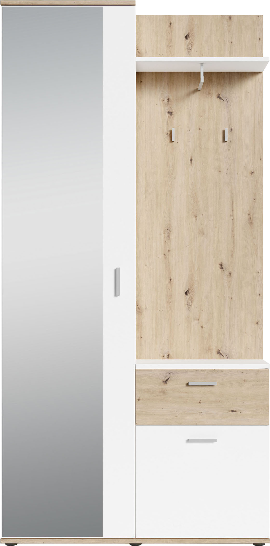 Kompaktgarderobe »Jakob«, mit großem Spiegel und Ablage, Breite 97 cm