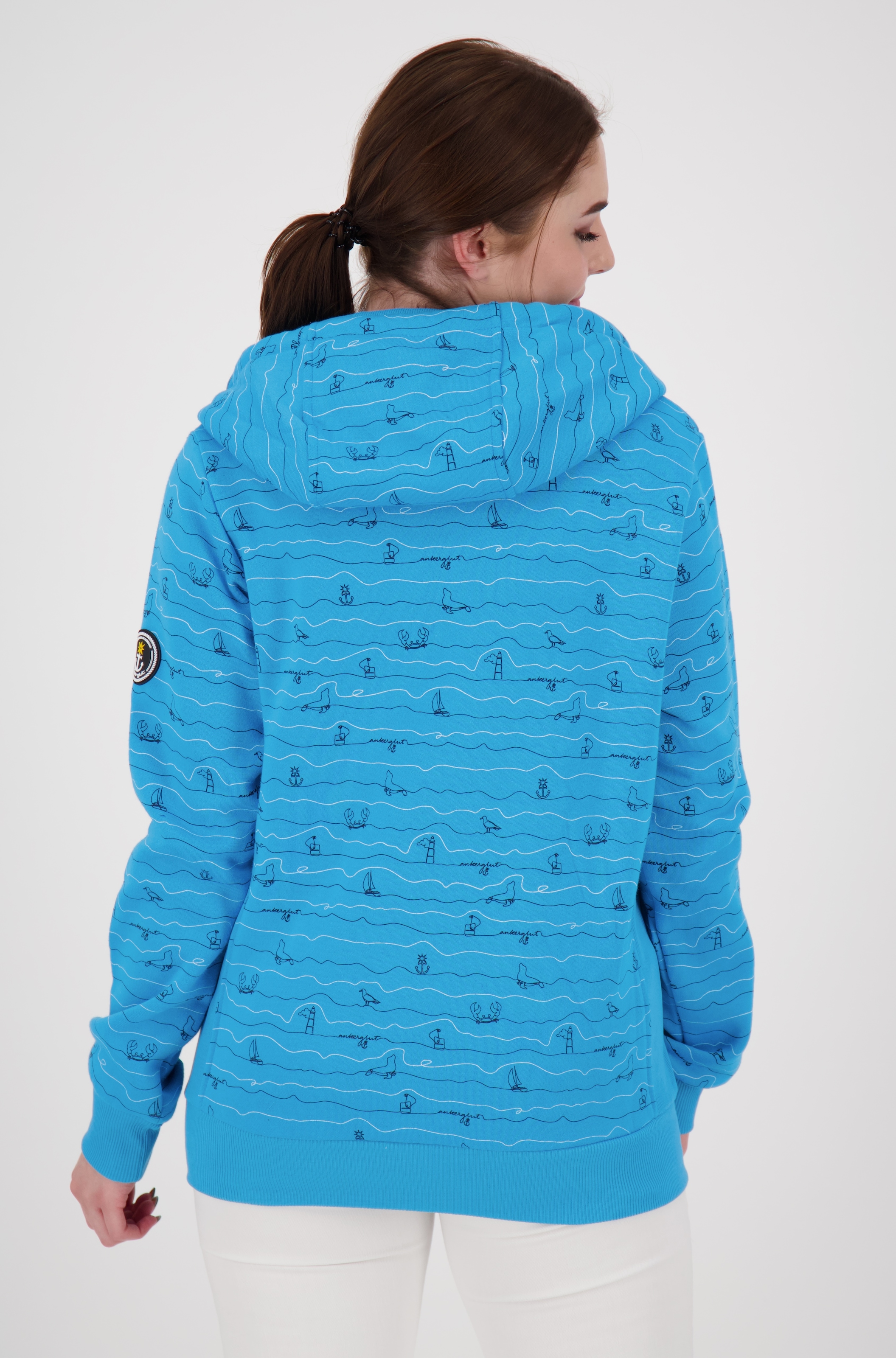 DEPROC Active Kapuzensweatshirt »ANKERGLUTWELLE«, Auch in Großen Größen erhältlich