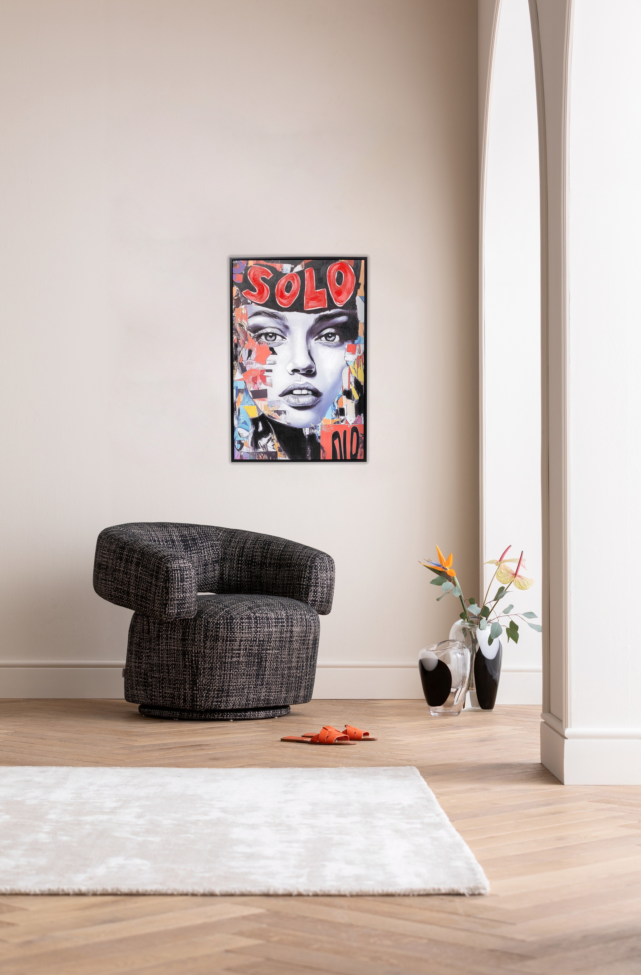 Kare Design Bild mit Rahmen »Gerahmtes Bild Seventies Collage 50x40cm« 1, 