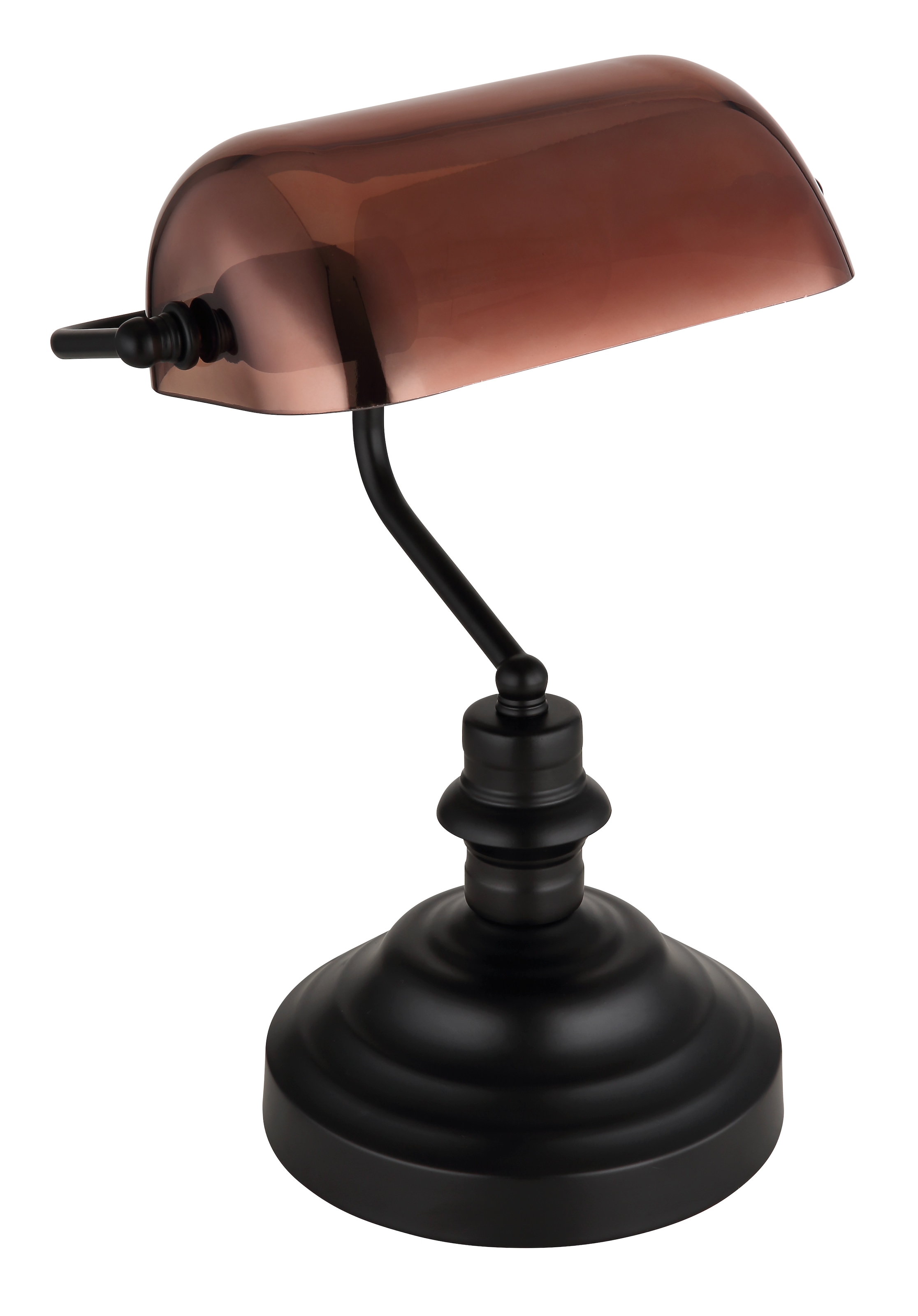 GLOBO LIGHTING Schreibtischlampe »ANTIQUE« E27 1 Stk. Klassische Schreibtischleuchte, Antik-look Tischleuchte, Bankerlamp