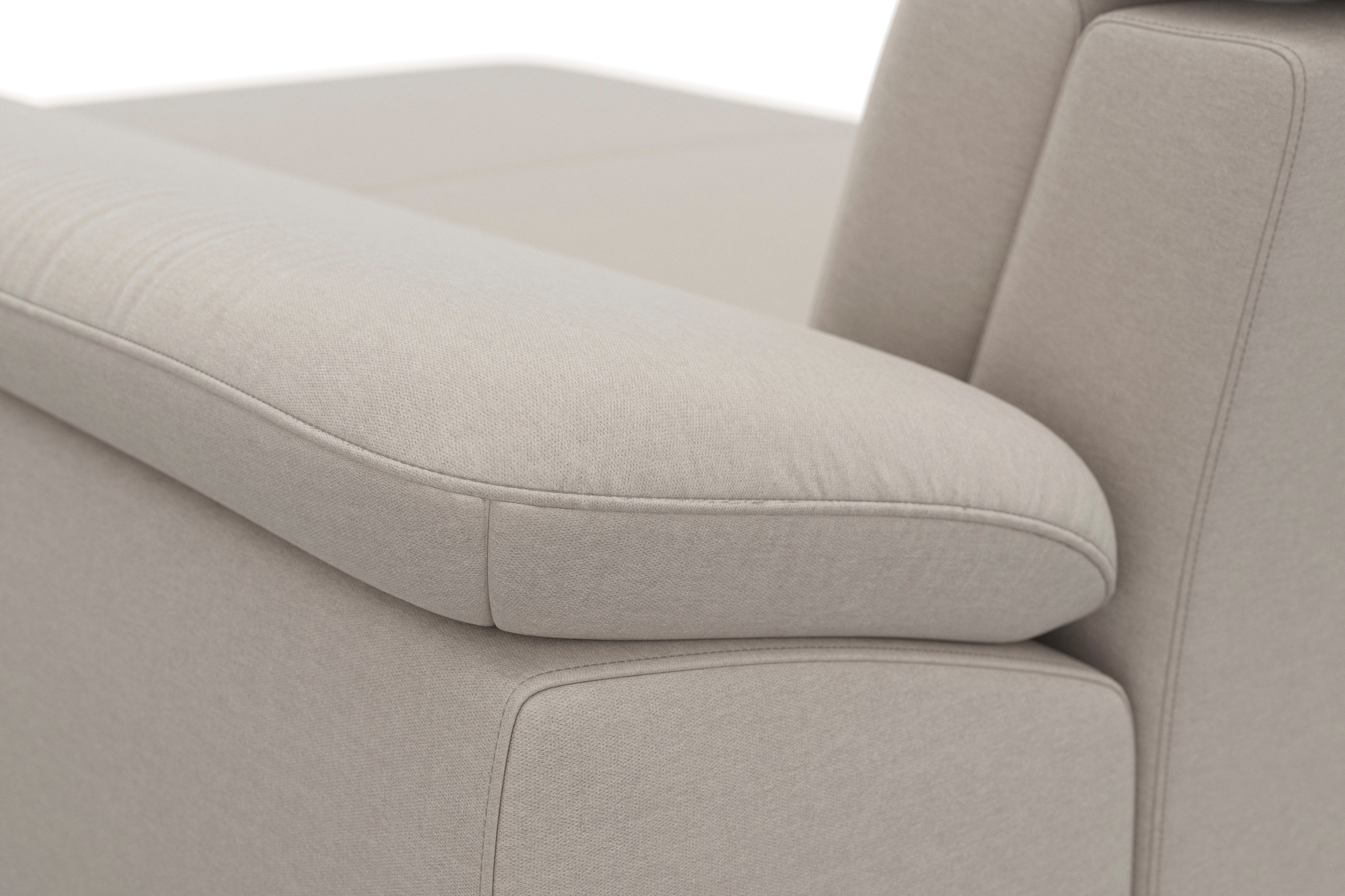 sit&more Wohnlandschaft »Cabrio U-Form, B: 359 cm, mit Sitztiefen-, Arm- & Kopfteilverstellung« 3 Nierenkissen, Federkern, optional Bettfunktion und Stauraum