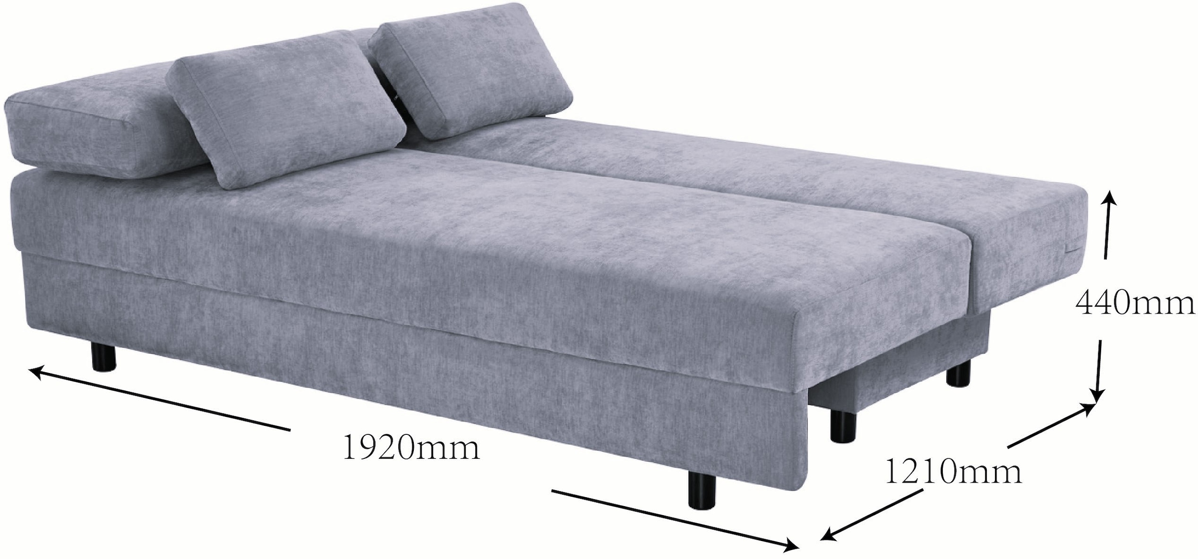 OTTO home Schlafsofa »ONNIKO Cord, Breite: 192 cm, Liegefläche 121x192 cm, softer Cord-Bezug« mit Bettfunktion & Bettkasten
