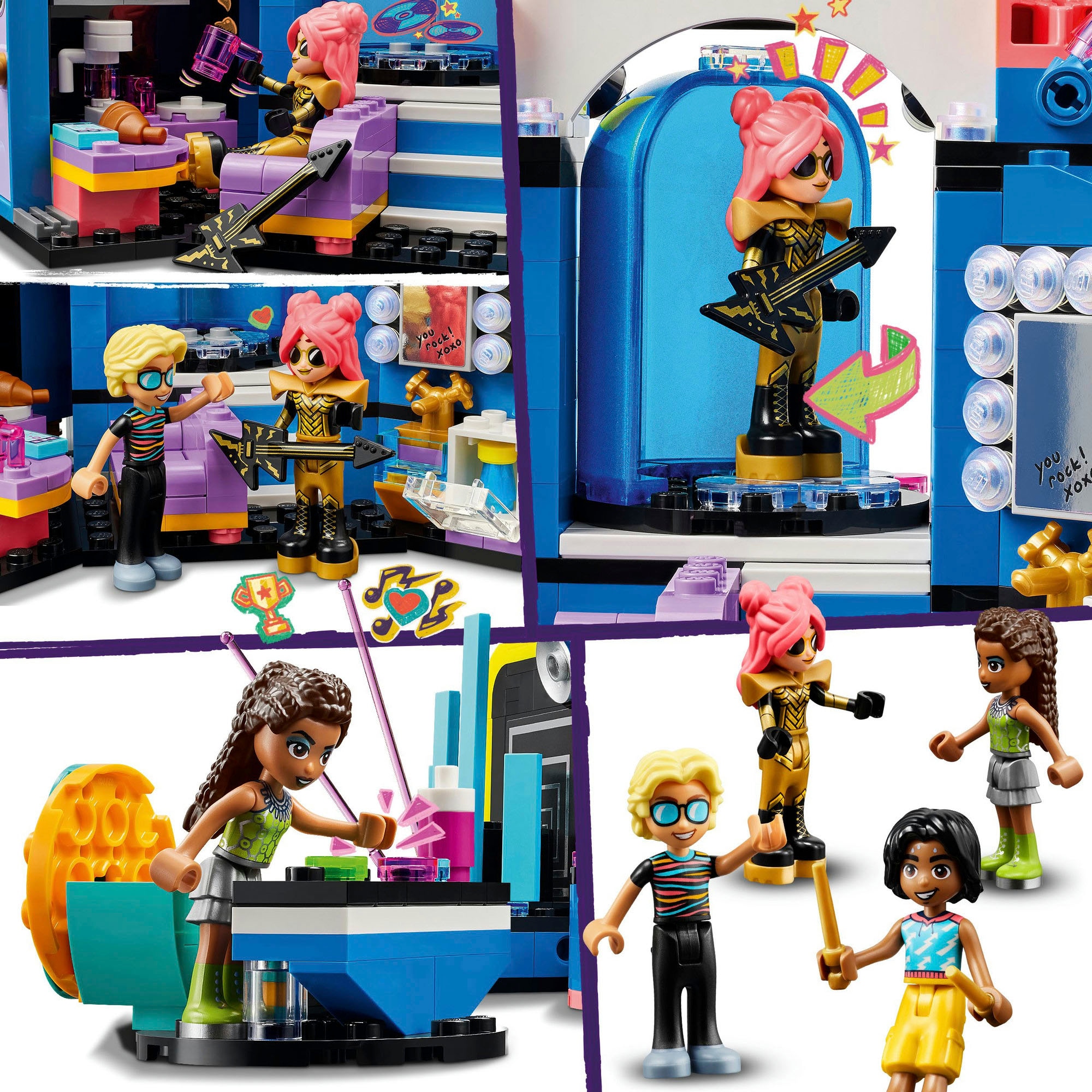 LEGO® Konstruktionsspielsteine »Talentshow in Heartlake City (42616), LEGO Friends«, (669 St.), Made in Europe