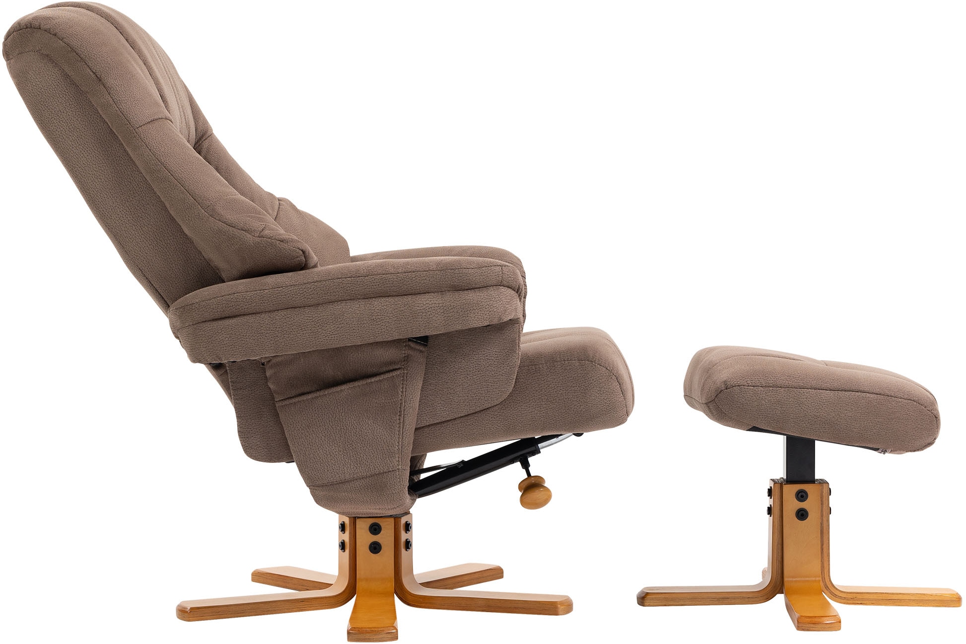 Duo Collection TV-Sessel »Bordeaux« mit Hocker und Relaxfunktion, 360 Grad drehbar
