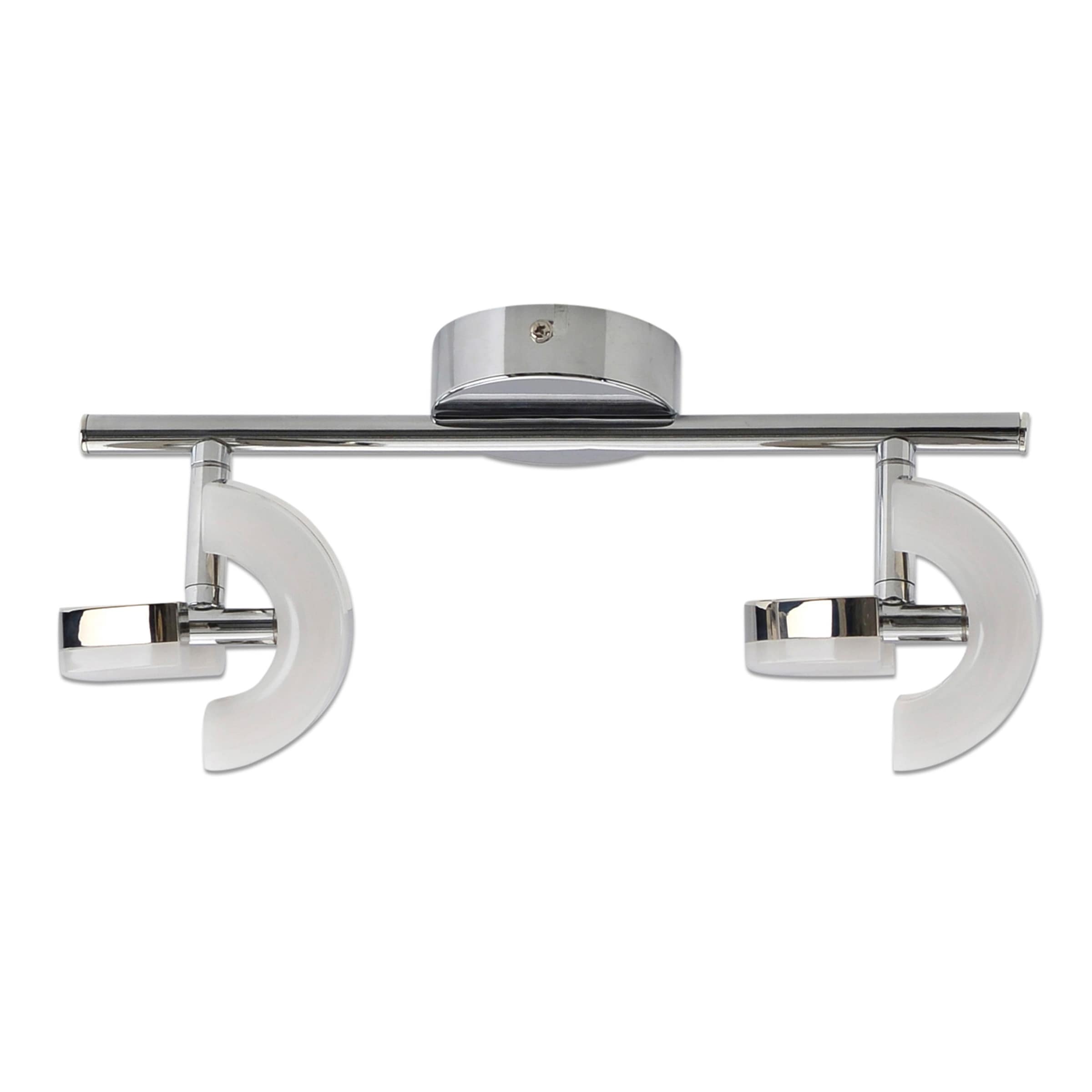 näve LED Deckenspot »Affi« LED-Modul 1 Stk. Warmweiß 2er Spot Wand und Decke, verstellbar, L: 30cm, chromfarben, warmweiß