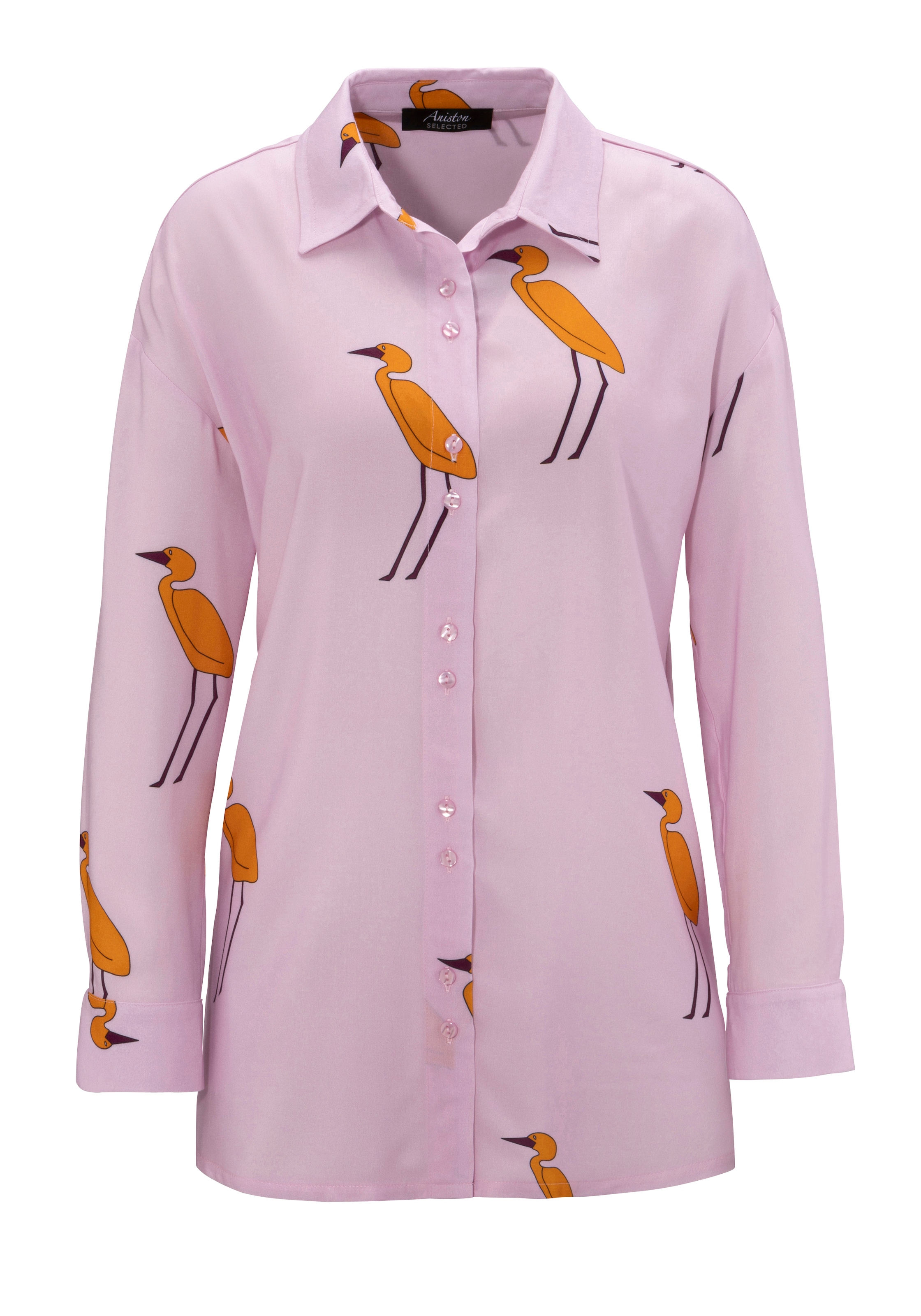 Aniston SELECTED Hemdbluse, mit tierisch gutem Druck und Oversize-Form - NEUE  KOLLEKTION online kaufen | UNIVERSAL