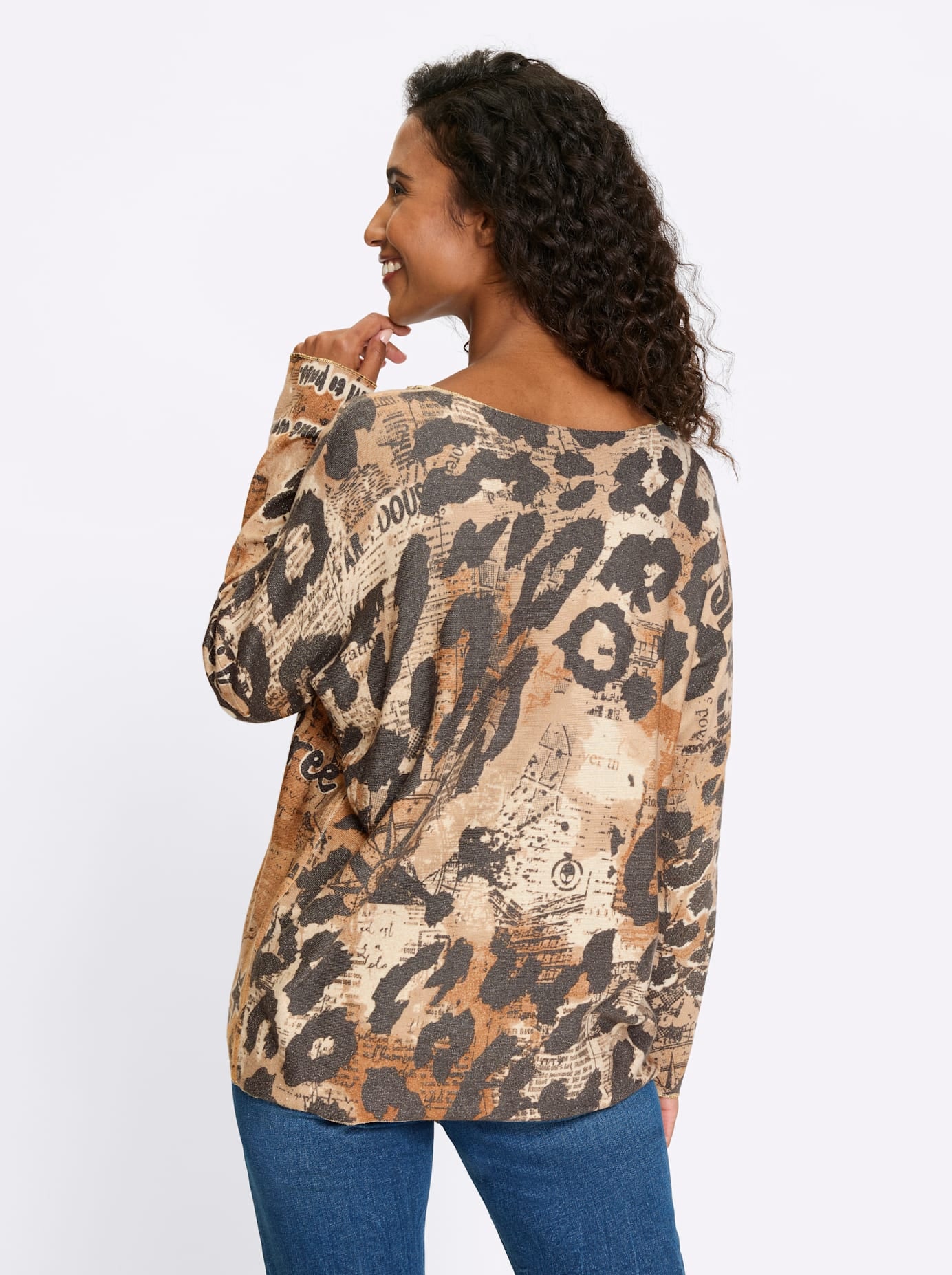 heine Strickpullover »Druck-Pullover«