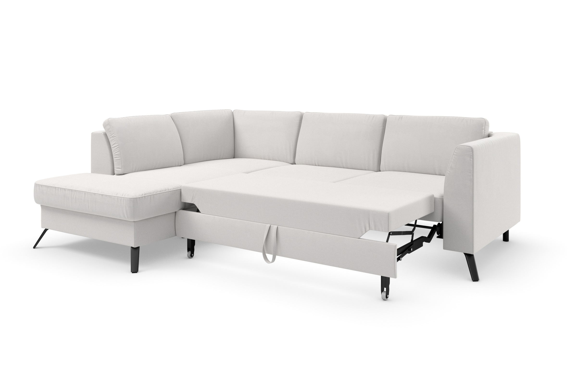 sit&more Ecksofa »Olsen L-Form«, inklusive Sitztiefenverstellung, wahlweise mit Bettfunktion, 15cm hoch