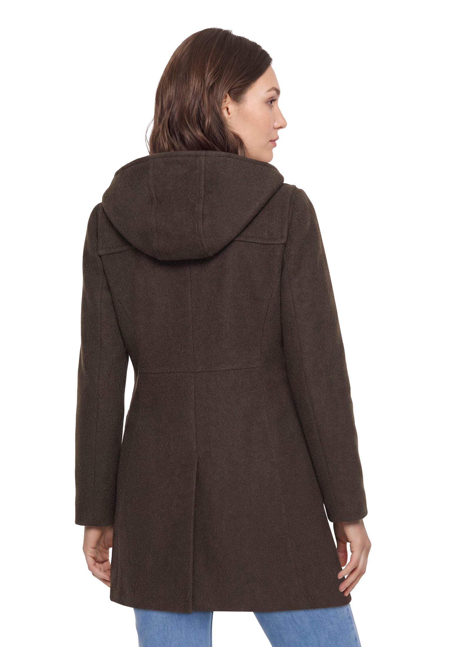 Gil Bret Dufflecoat Dufflecoat mit Kapuze und kariertem Inlay