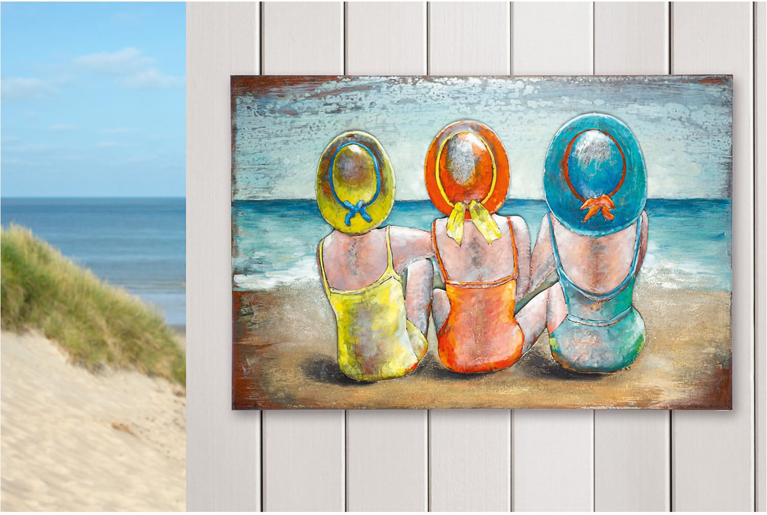 Casablanca by Gilde Leinwandbild »Bild rechteckig Beach Ladies« Strandbilder 1 Stk. tlg.