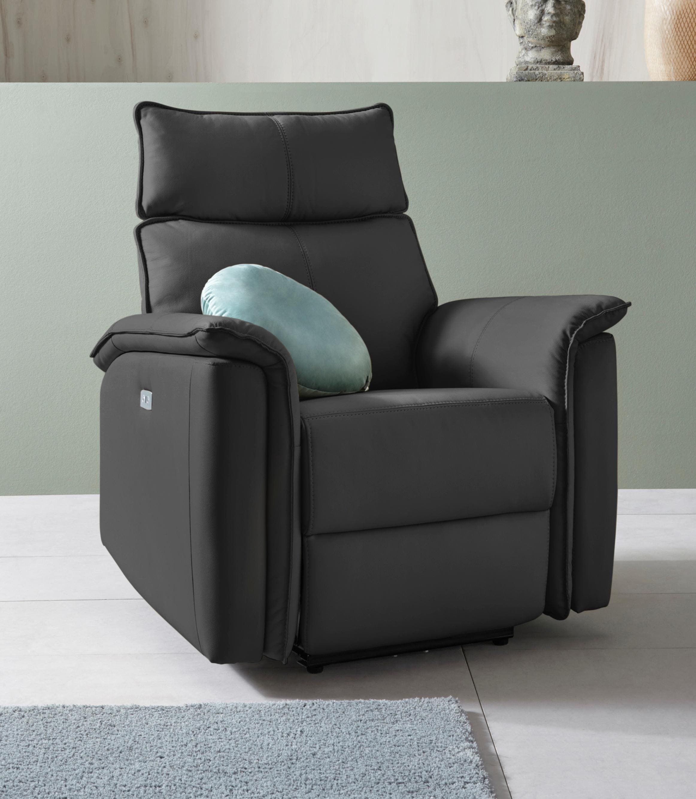 Places of Style Relaxsessel »Zola, TV-Sessel mit Schlaffunktion, Sessel für Wohnzimmer mit«, elektrischer Relaxfunktion und USB-Steckeranschluss, Breite 87 cm