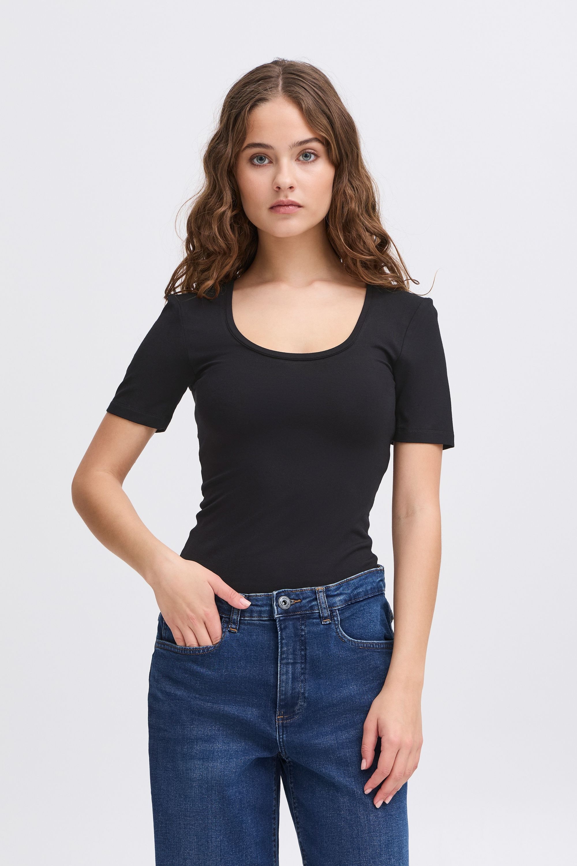 Ichi T-Shirt »T-Shirt IHZOLA PLAIN SS«