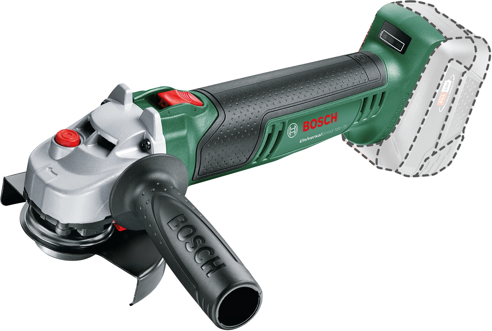 Bosch Home & Garden Akku-Winkelschleifer »UniversalGrind 18V-75 - 115mm solo«, ohne Akku und Ladegerät