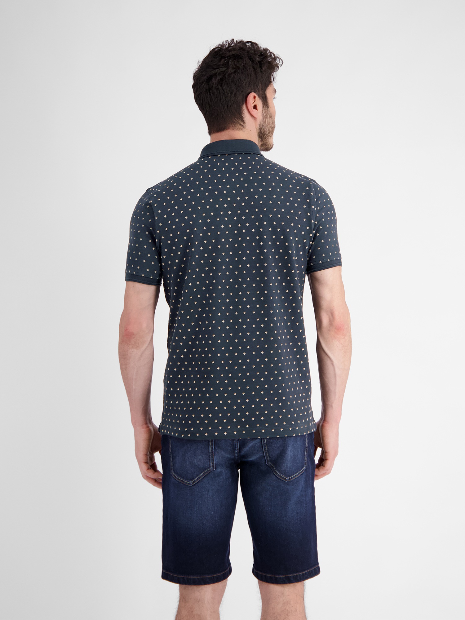LERROS Poloshirt »LERROS Poloshirt mit Punkt-Print«