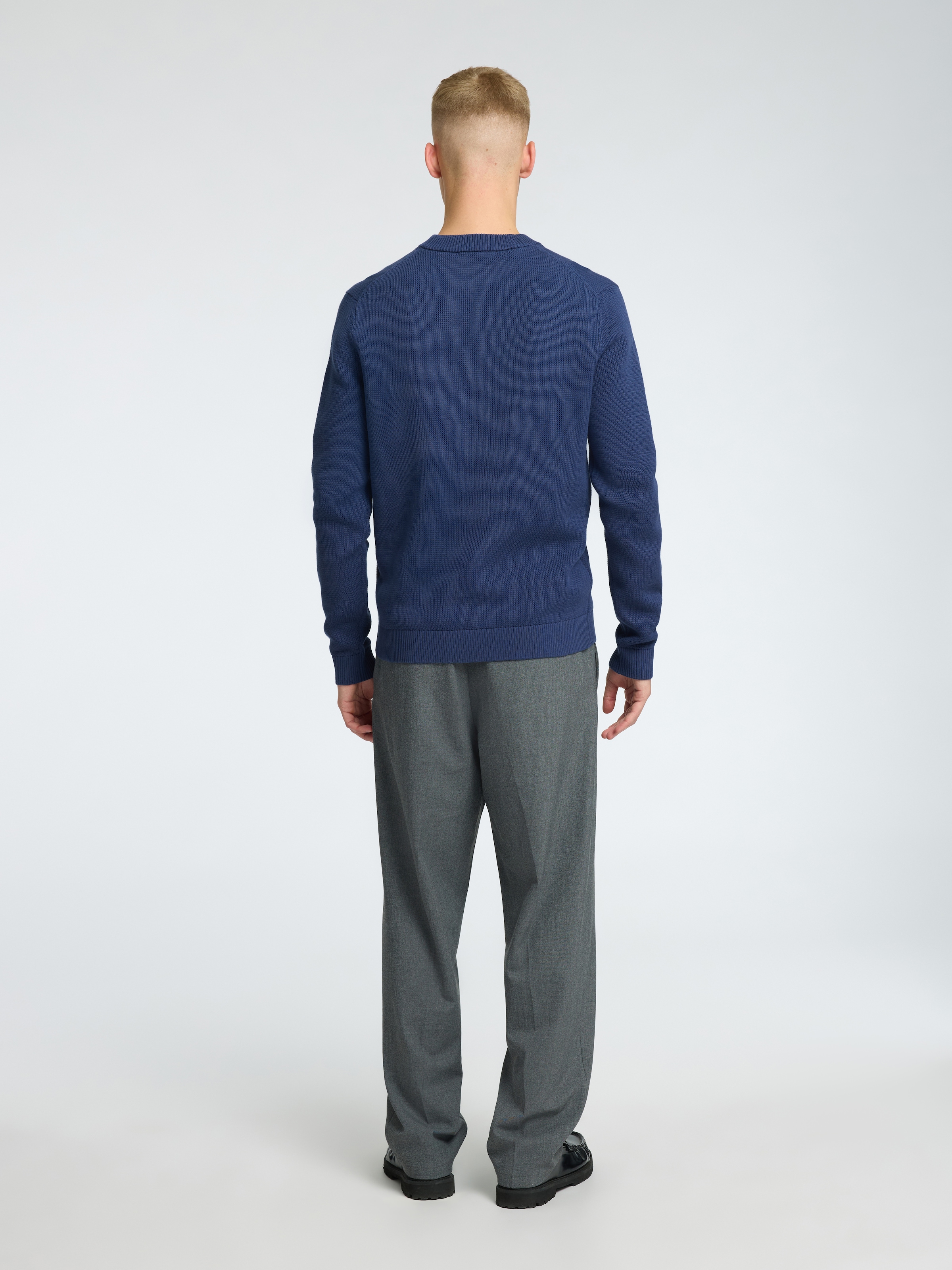 SELECTED HOMME Rundhalspullover »SLHDANE LS KNIT STRUCTURE CREW NECK NOOS«
