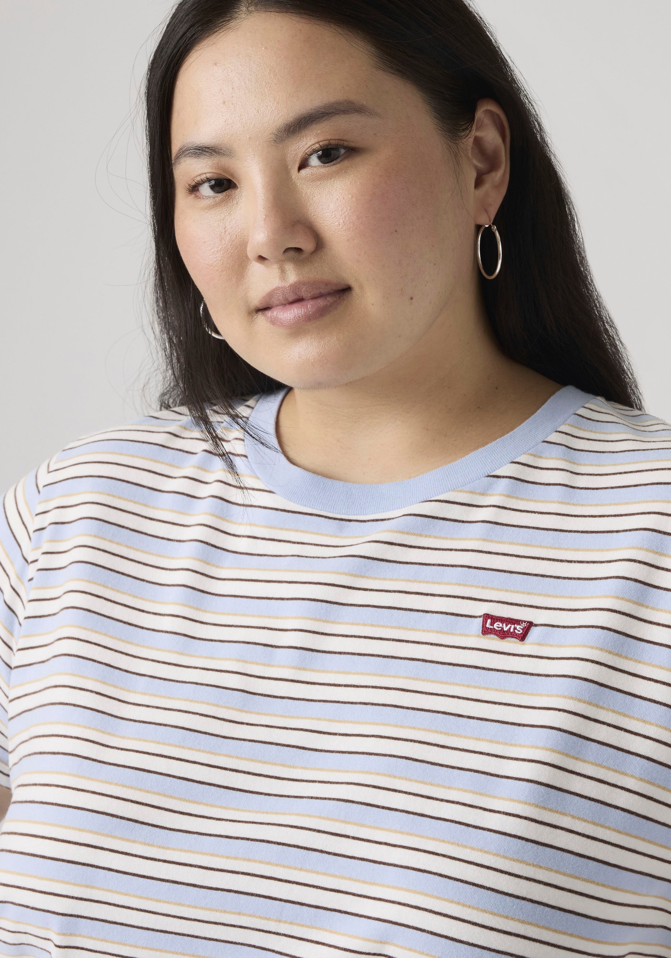 Levi's® Plus T-Shirt »PL THE PERFECT« im Streifendesign