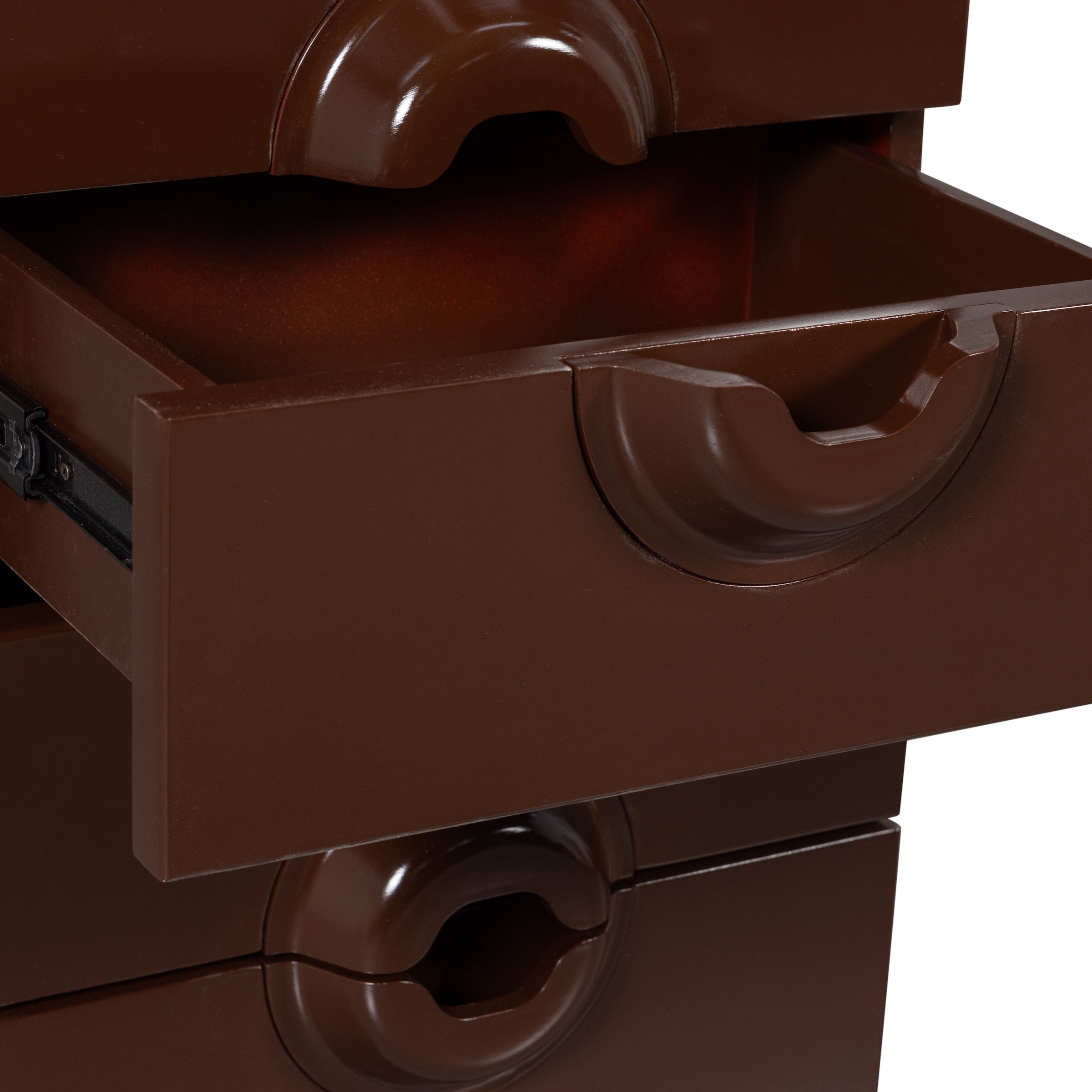 WOOOD Nachtkonsole »WOOOD Merge Kommode 6 Schubladen«