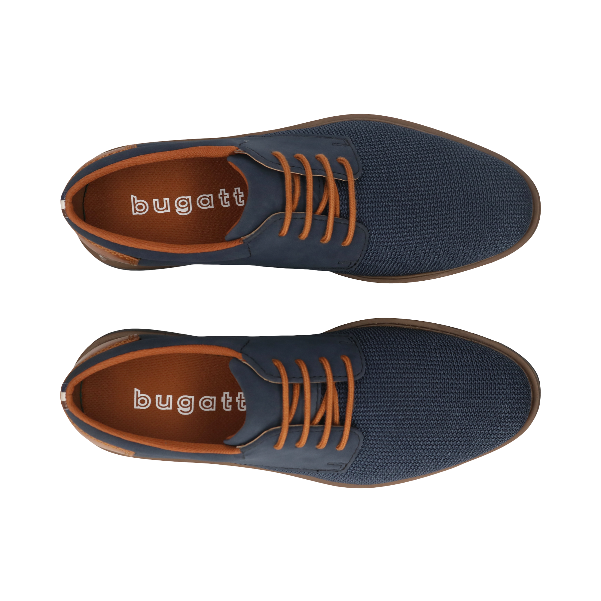 bugatti Schnürschuh  Blockabsatz, Businessschuh, Abendschuh mit Logoprägung