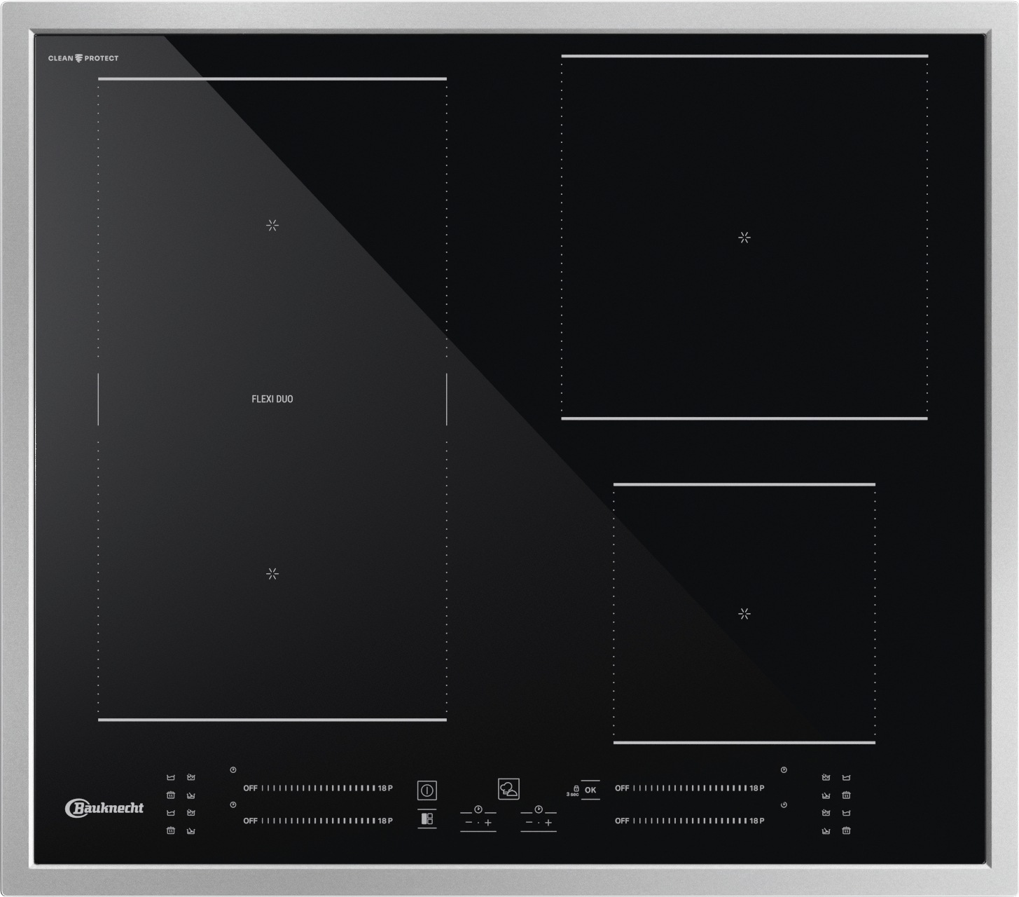 BAUKNECHT Backofen-Set »BAKO 940 Airfry Flex« mit Teilauszug Set, 2 Stk. tlg. AirFry-Funktion – die gesündere Alternative zur Fritteuse