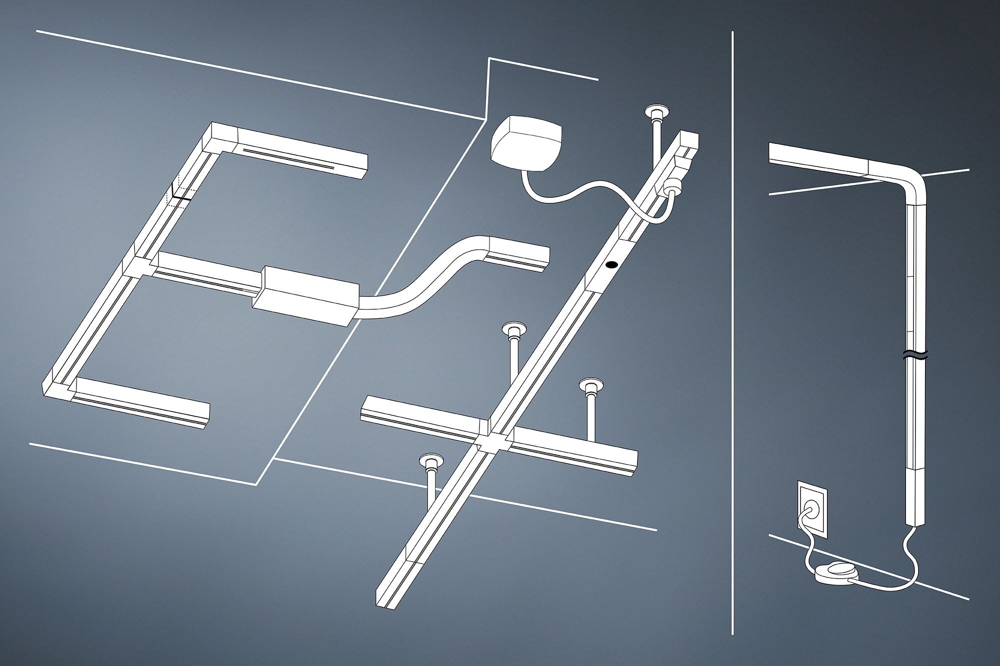 Paulmann Schienensystem-Leuchten »URail LED Schienenspot 3-Step-Dim Circle Einzelspot Signalweiß« LED-Modul 1 Stk. Warmweiß Memoryfunktion, mehrere Helligkeitsstufen