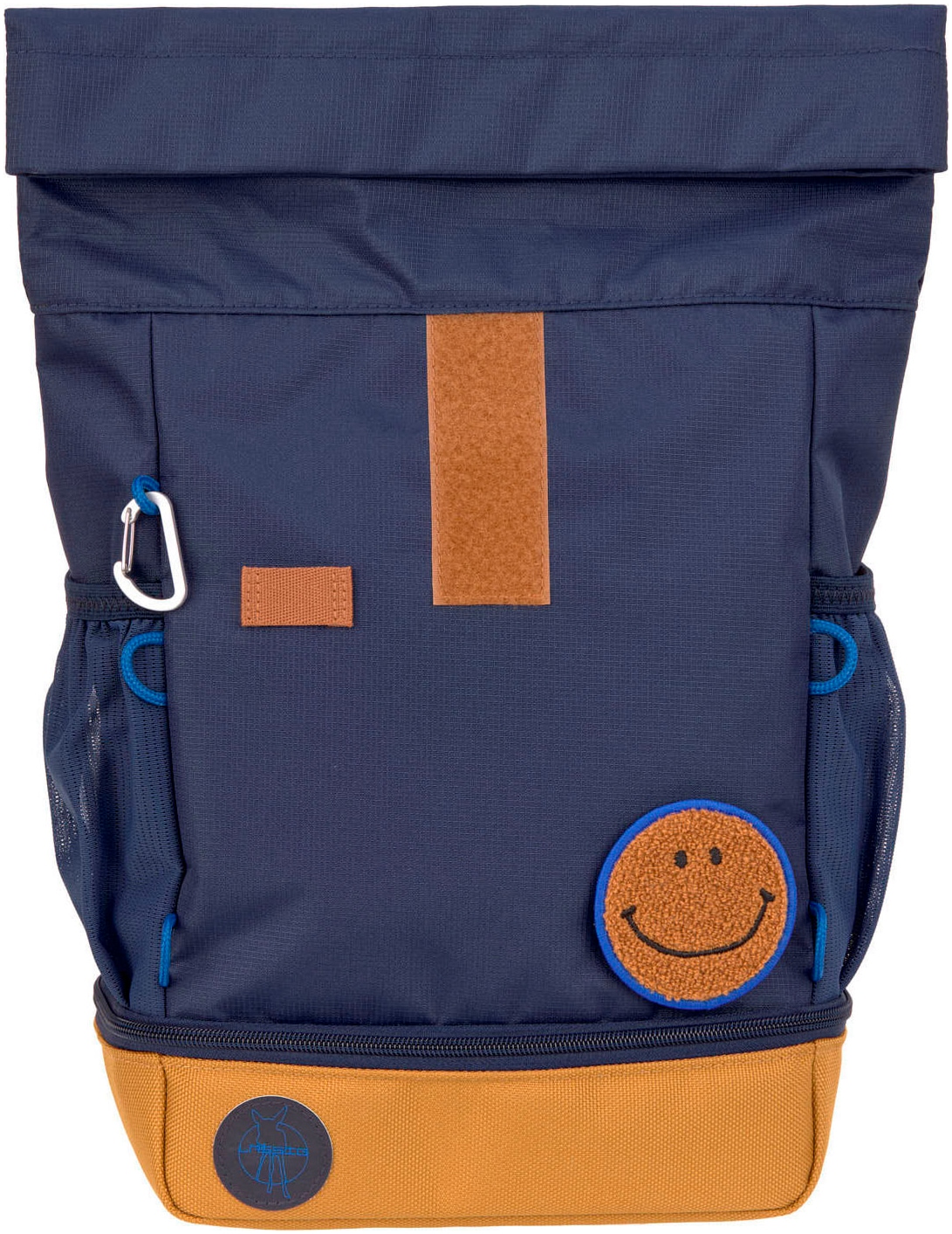 LÄSSIG Kinderrucksack »Little Gang, Mini Rolltop Backpack, navy«, Reflektoren, aus recycelten PET-Flaschen