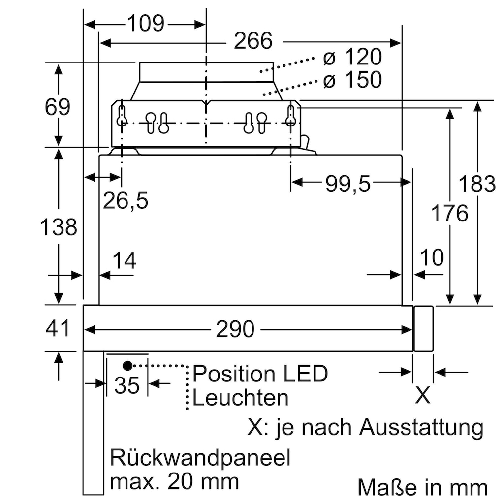 SIEMENS Flachschirmhaube »LI64LB531«