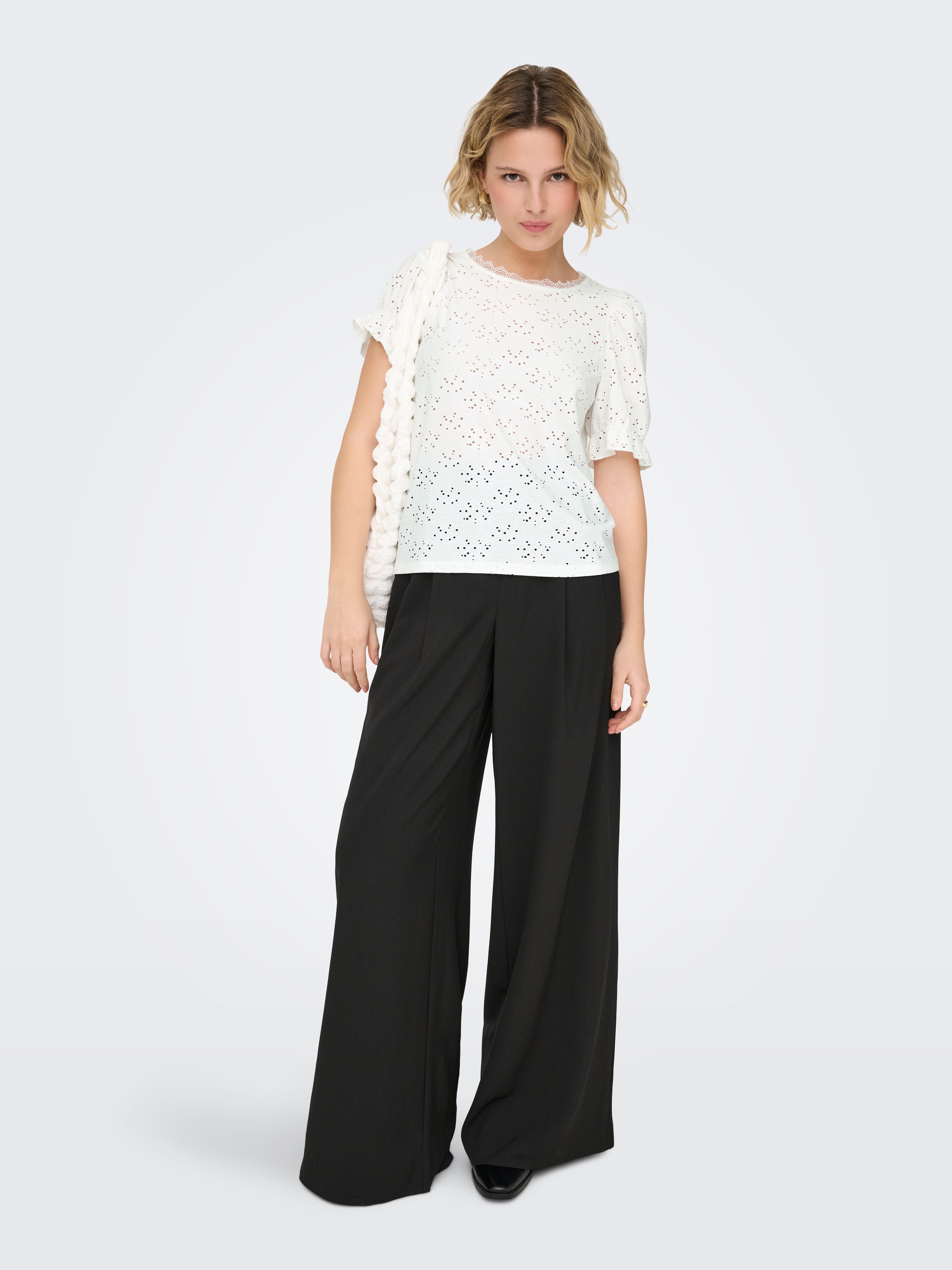 ONLY Kurzarmshirt »ONLNEW SMILLA LIFE S/S PUFF TOP JRS«