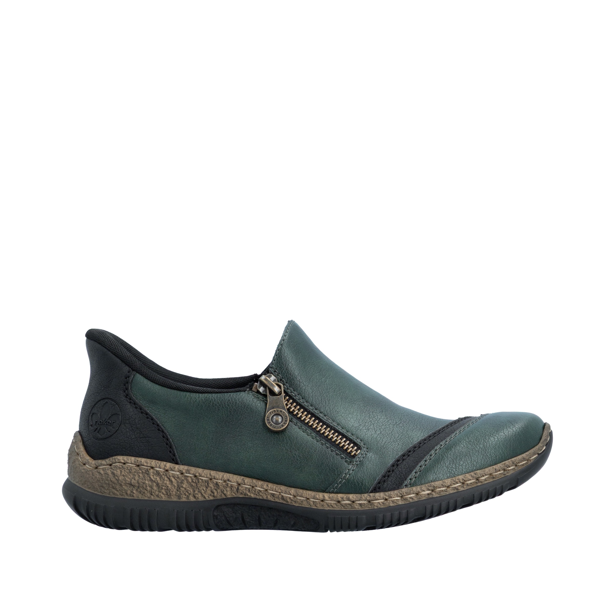 Rieker Slipper »Ready2GO«  Casual-Halbschuh mit Reißverschluss und Stretcheinsatz