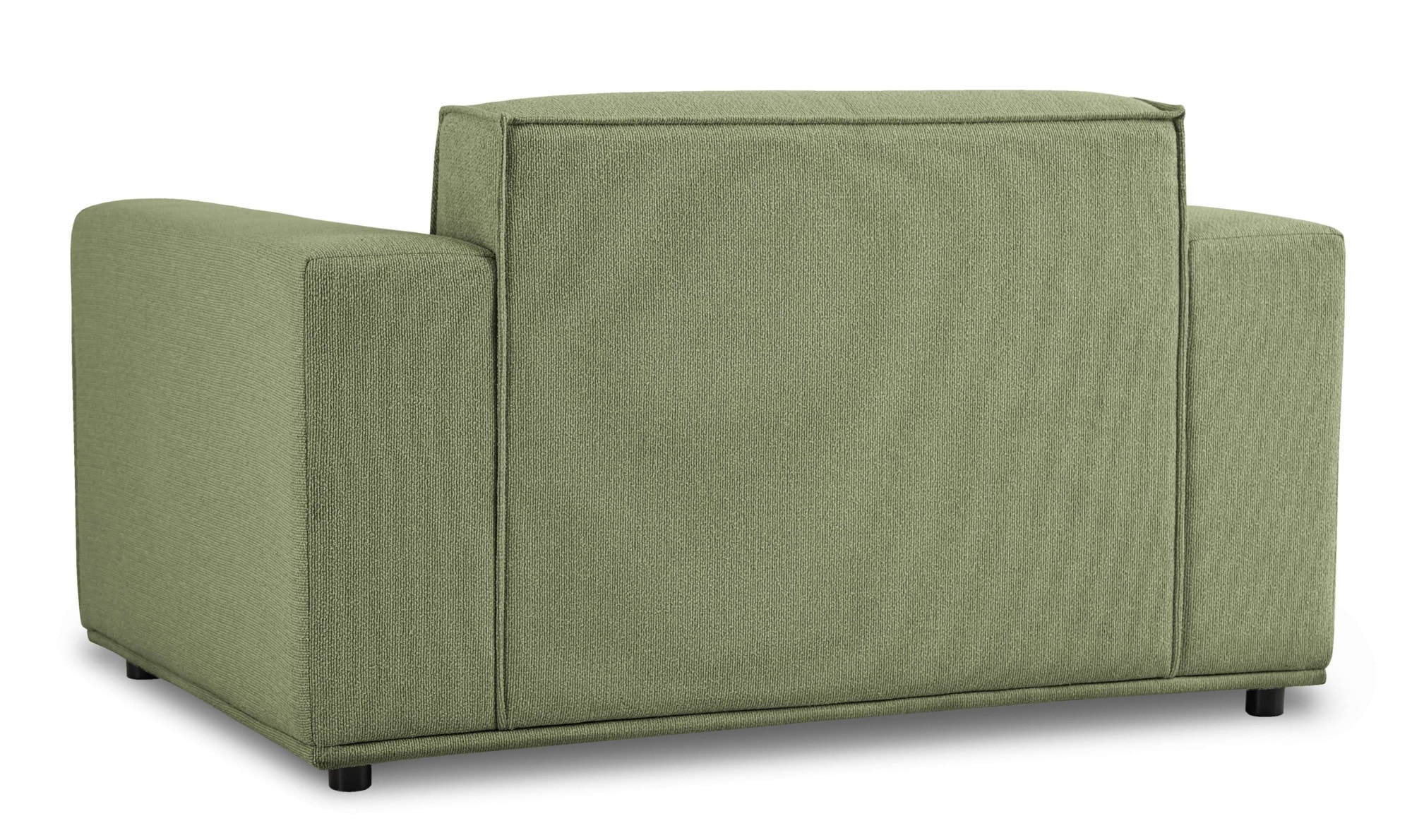 Home affaire Loveseat »Avelin, 1.5 Sitzer, 140 cm, Chenille, Struktur-Boucle«, mit Wellenunterfederung, Kedernaht, bodentief, Skandi-Design
