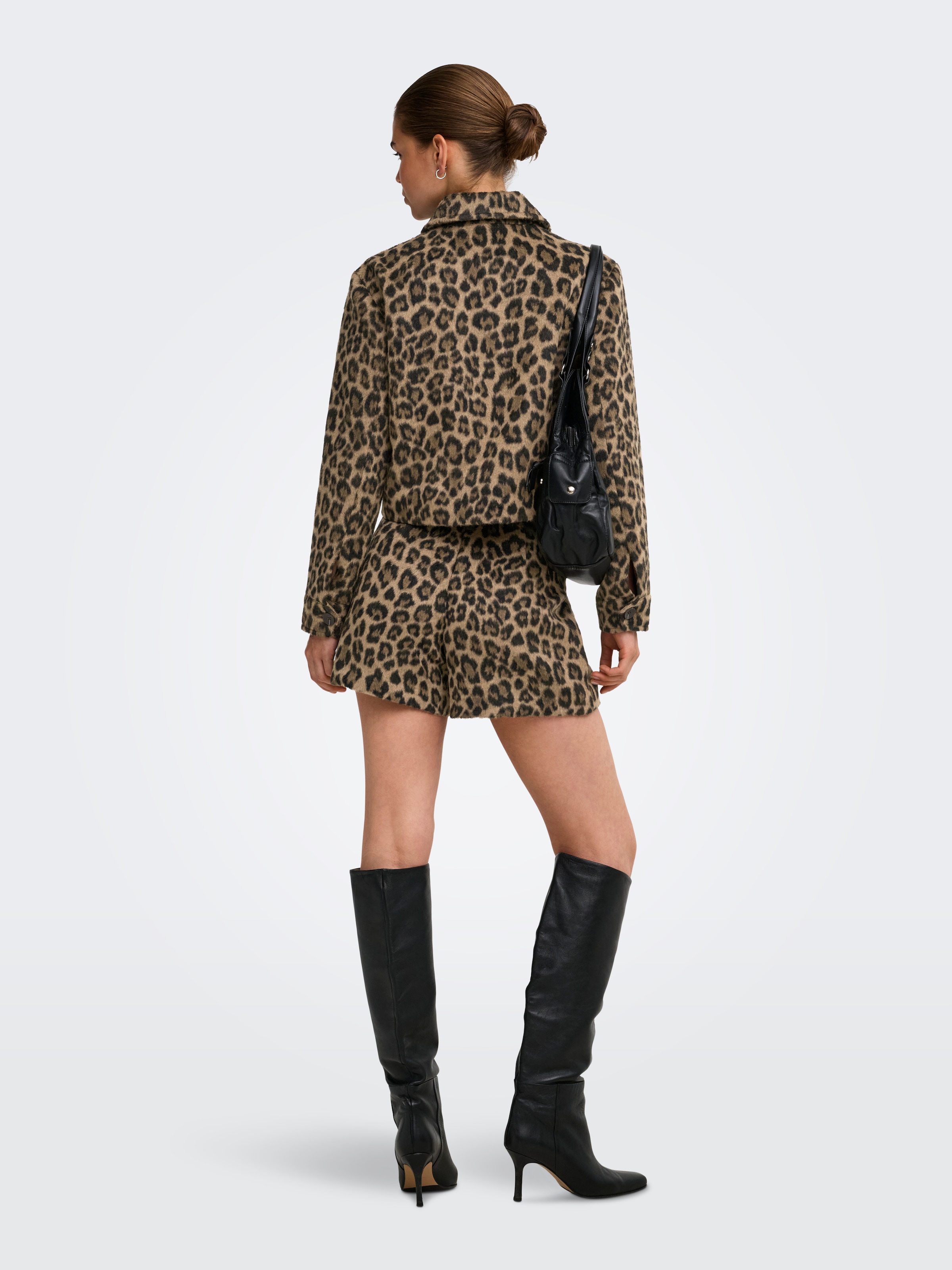 ONLY Fellimitatjacke »ONLEMILIA SHORT JACKET CC OTW« Materialmix, animal-print