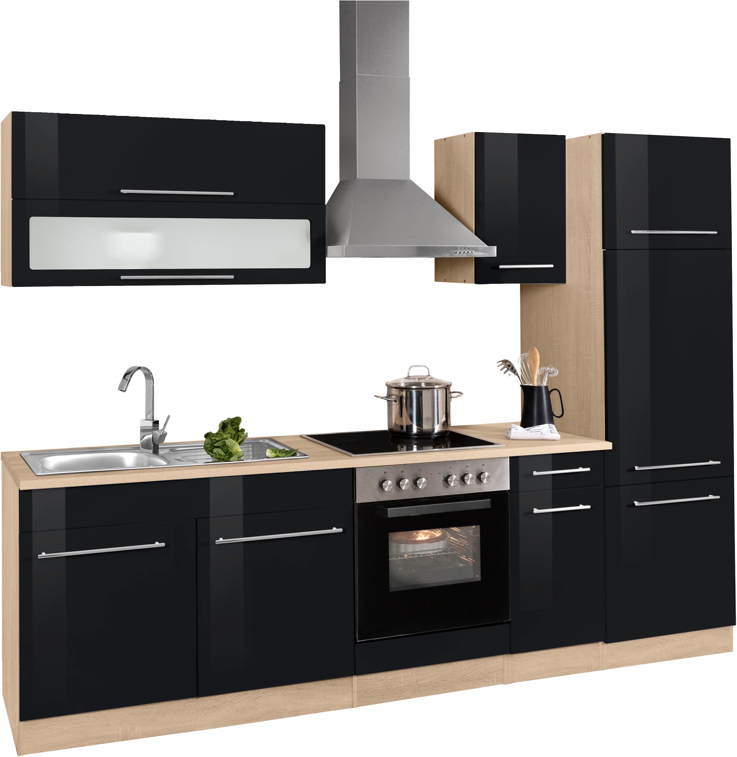 KOCHSTATION Küchenzeile »KS-Eton«, mit E-Geräten, Breite 270 cm