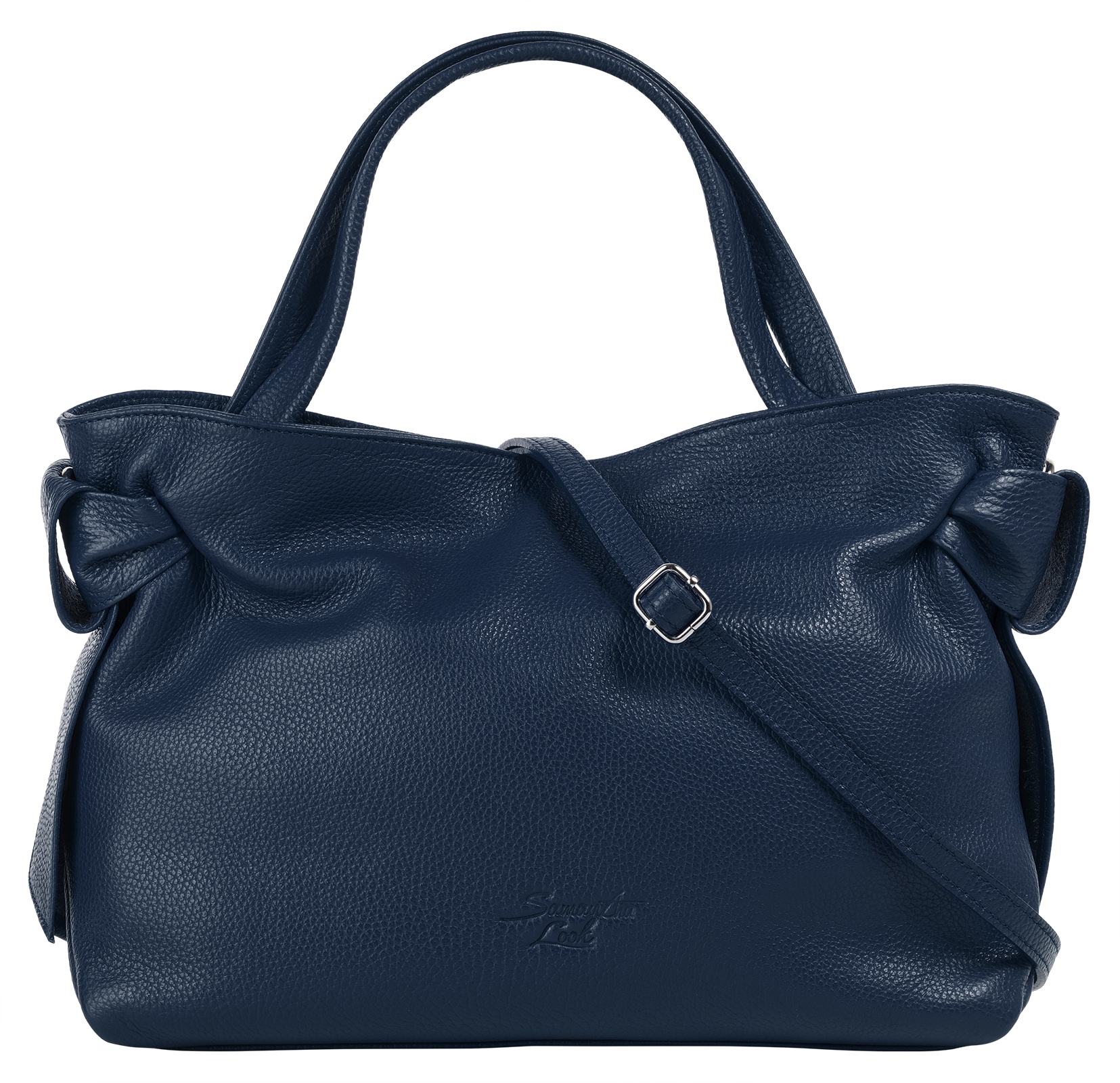 Henkeltasche, echt Leder, Made in Italy