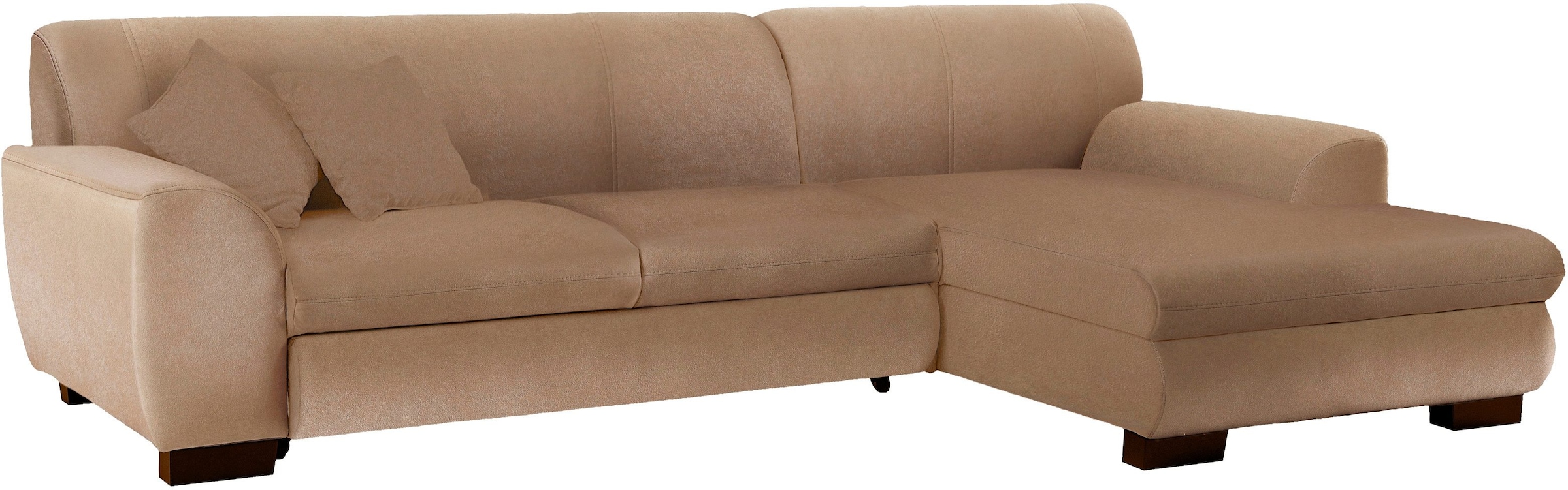 Home affaire Ecksofa »Nika zeitlos und elegant, L-Form«, wahlweise mit Bettfunktion, auch in Cord