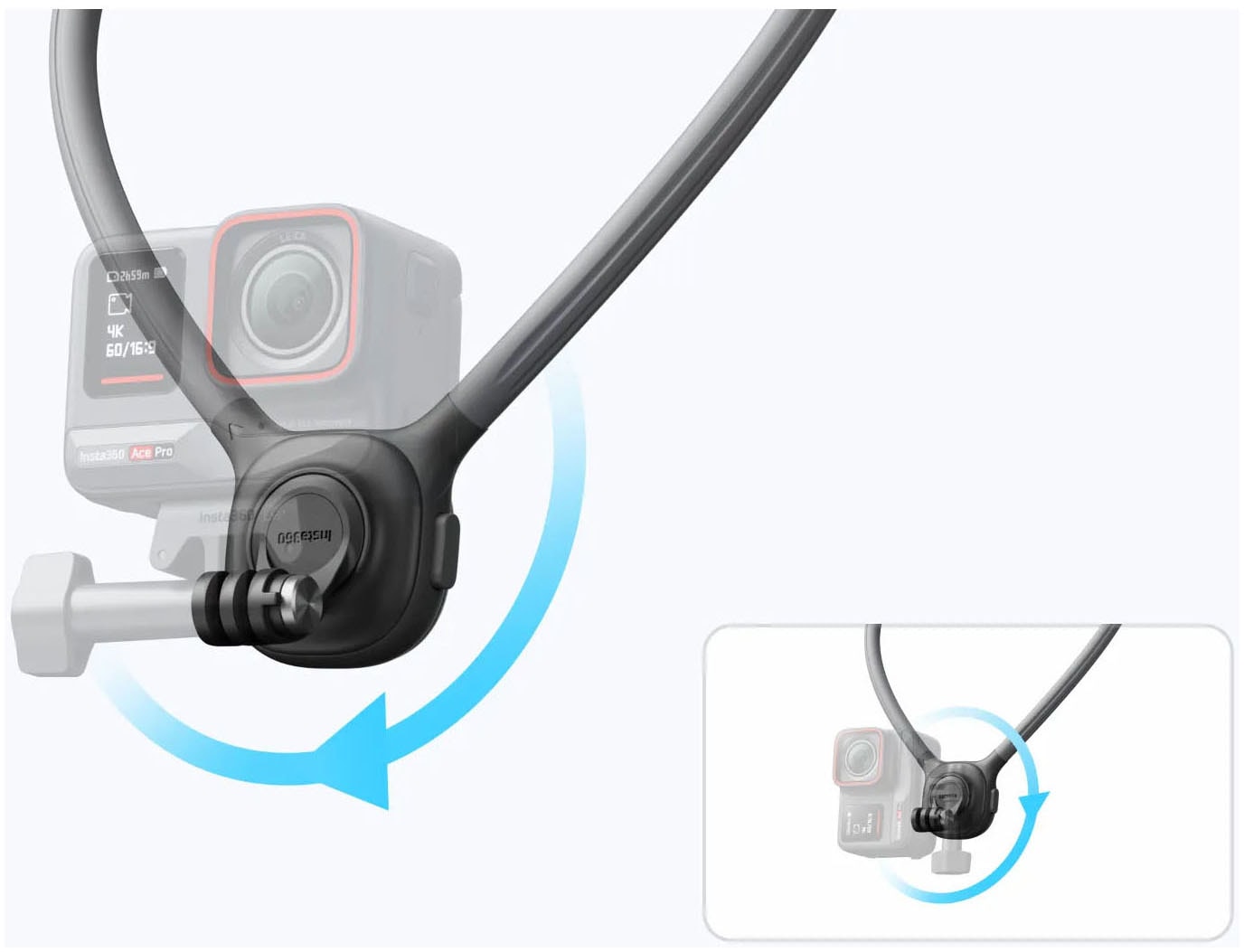 Insta360 Action Cam-Halterung »Neck Mount (GO 3S, X4, AcePro, Ace, GO 3, X3, ONE RS Twin/4K, ONE X2)«
