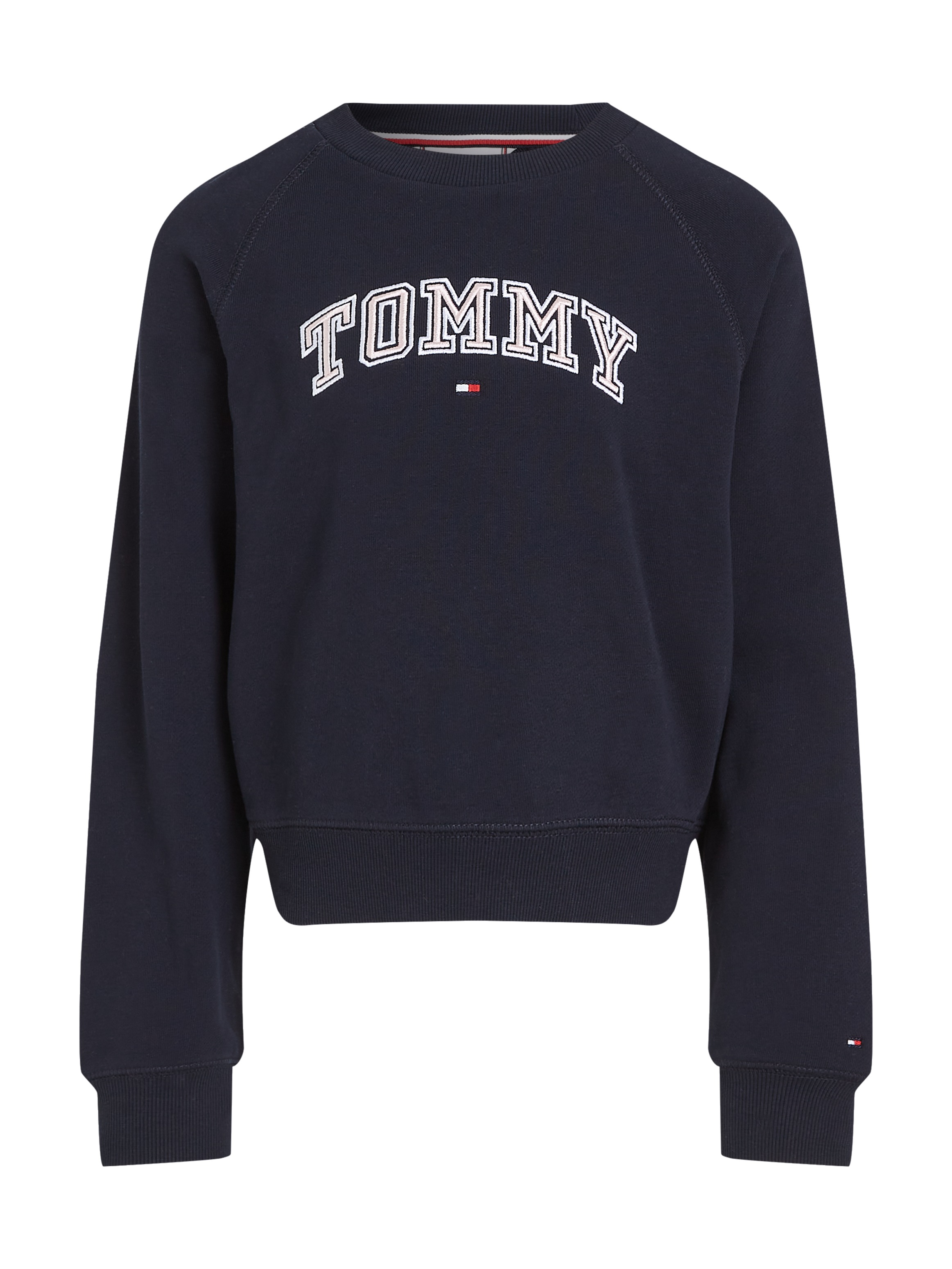 Tommy Hilfiger Sweatshirt »VARSITY EMBROIDERED CREWNECK«, Kinder bis 16 Jahre mit Logostickerei