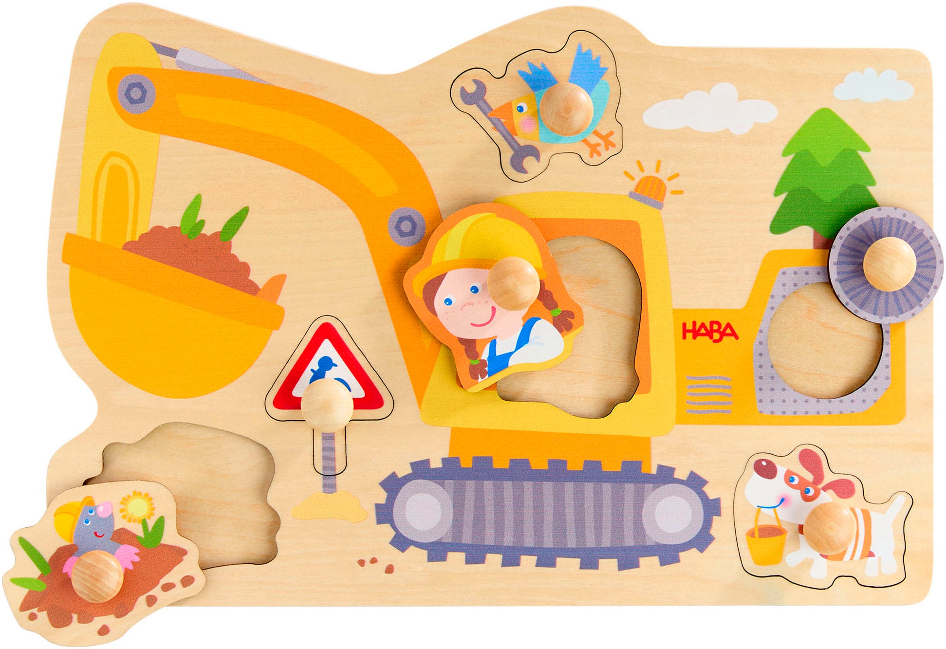 Haba Steckpuzzle »Bagger«