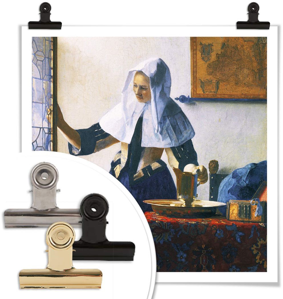 Wandposter St.), auf (1 Rechnung Bild, Wall-Art Wasserkanne kaufen »Frau am Wandbild, Poster, mit Fenster«, Poster Person,