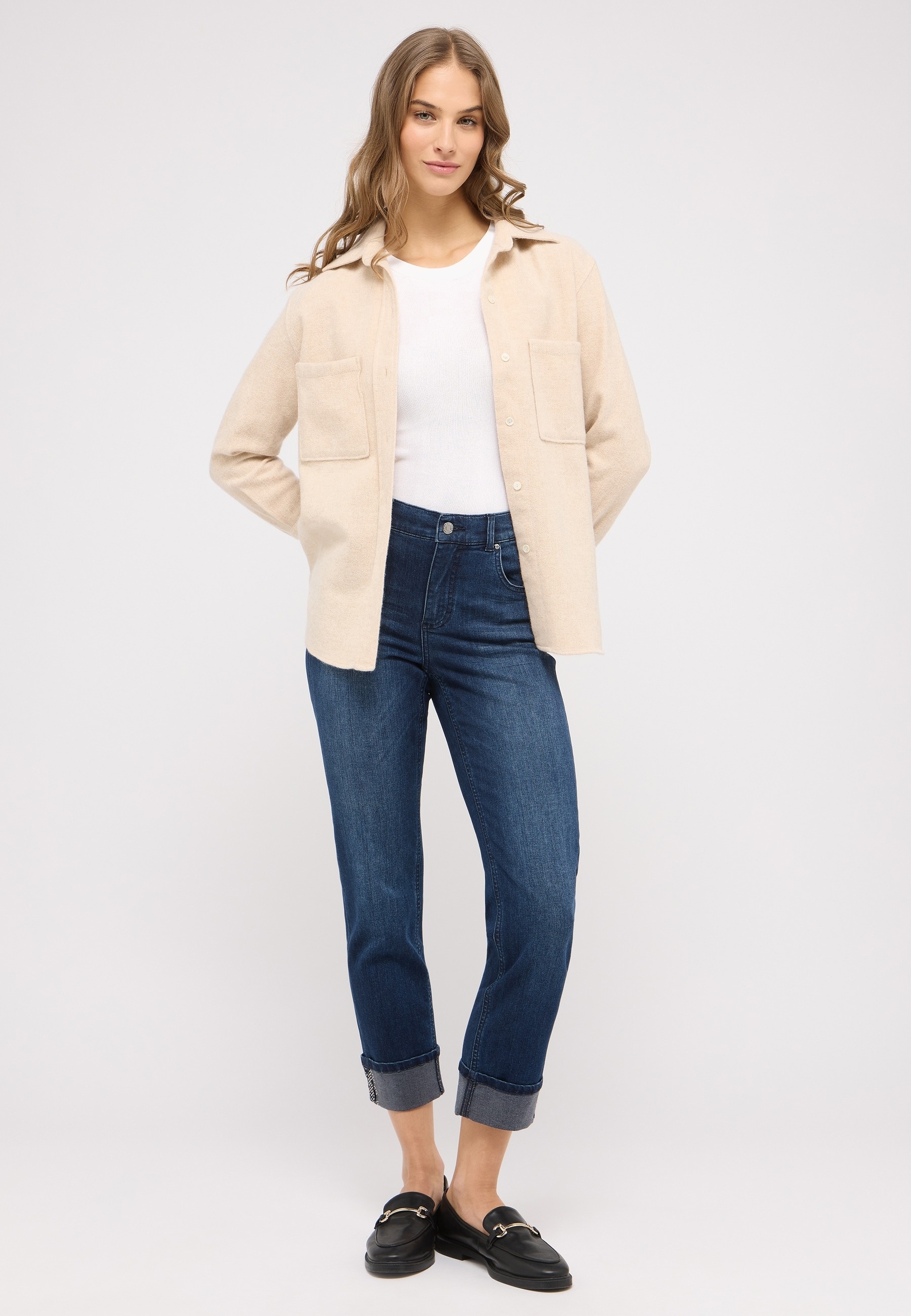 ANGELS 7/8-Jeans »CICI CROP GLAM«, mit Schmucksteinchen veredelt