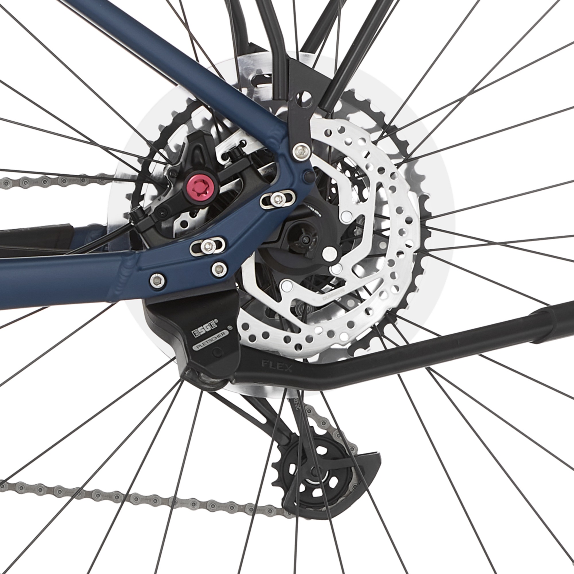 FISCHER Fahrrad E-Bike »VIATOR 8.0i Damen 43«, 12 Gang, SRAM, Eagle SX, Mittelmotor 250 W, (mit Faltschloss), Pedelec, Elektrofahrrad für Damen u. Herren