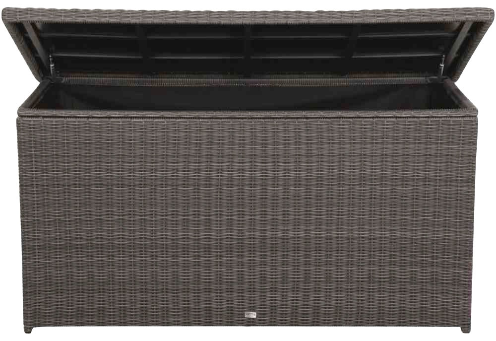 Siena Garden Kissenbox »Corido«, BxT: 85x167 cm, in charcoal grey, mit 2 Dämpfern