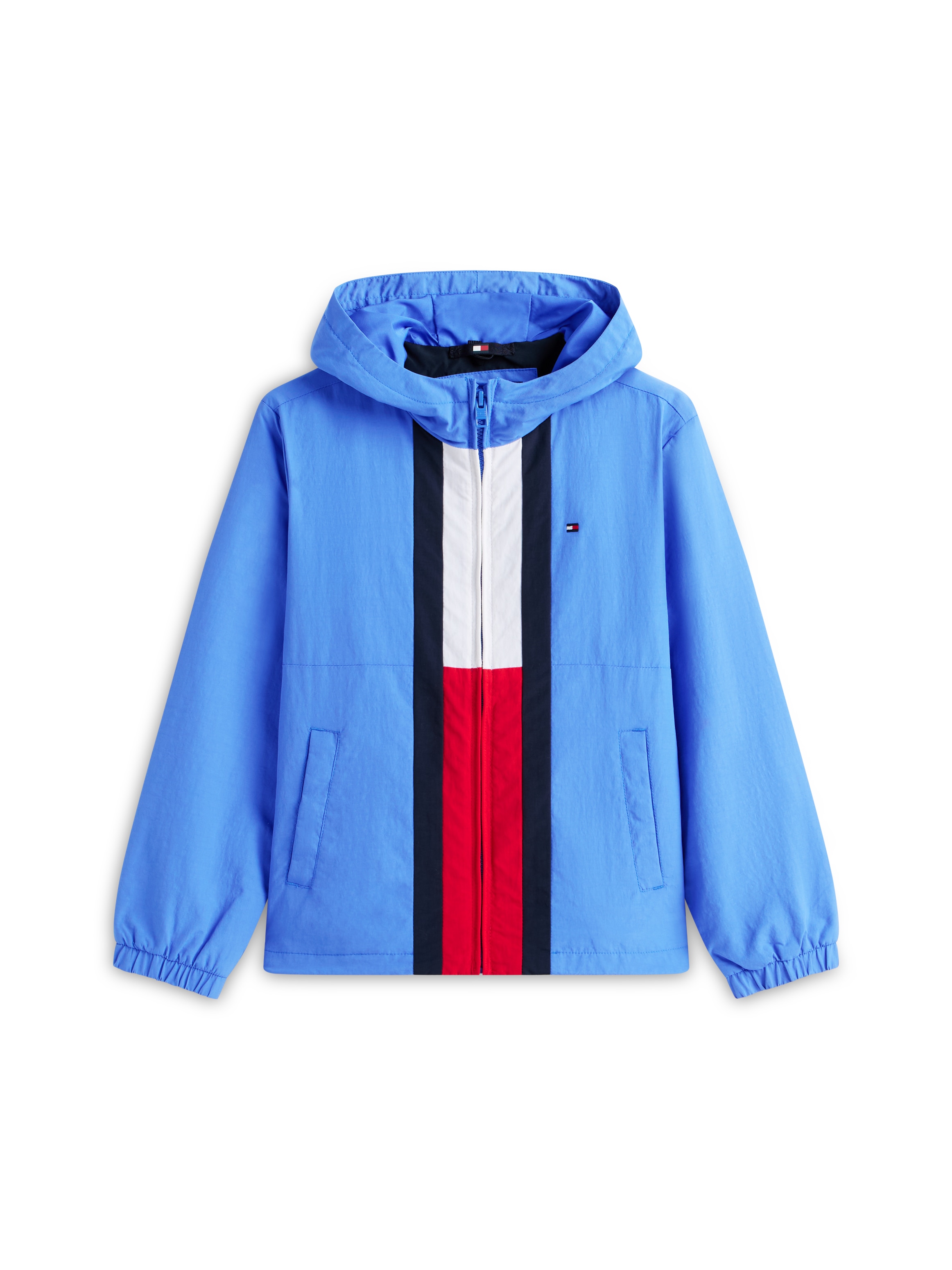 Tommy Hilfiger Outdoorjacke »COLOURBLOCK FLAG JACKET« mit Kapuze Kinder bis 16 Jahre