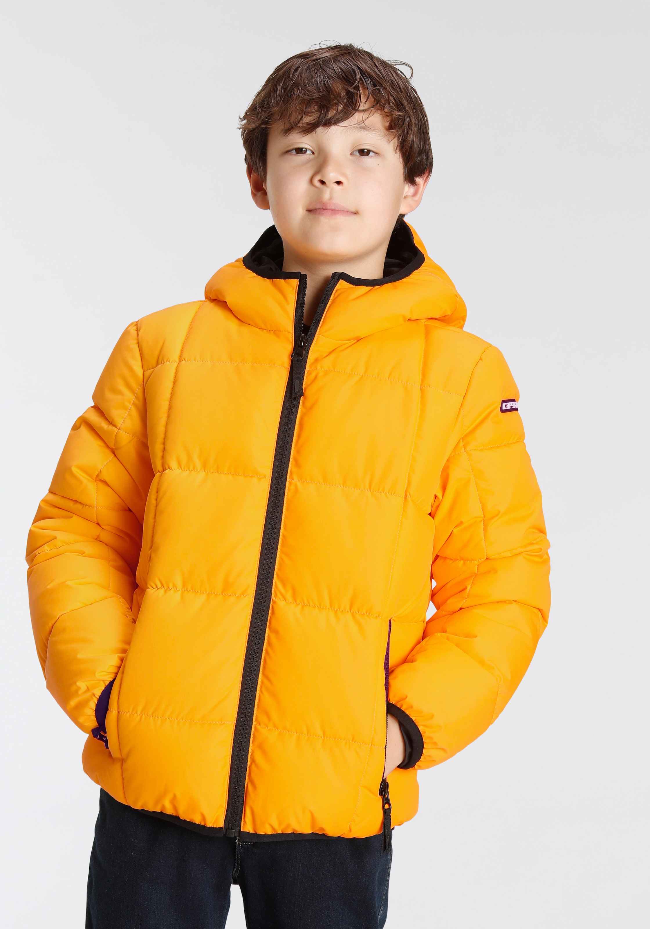 Icepeak Steppjacke »PASCO - für Kinder«, mit Kapuze, Winddicht & Wasserabweisend & Wärmend