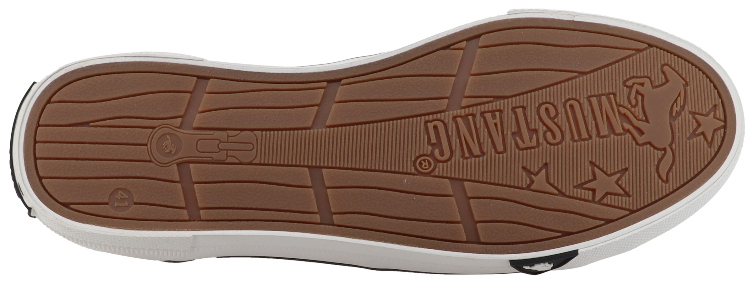 Mustang Shoes Slip-On Sneaker »Ignazio«  Slipper, Freizeitschuh, Halbschuh mit Logo-Aufnähern