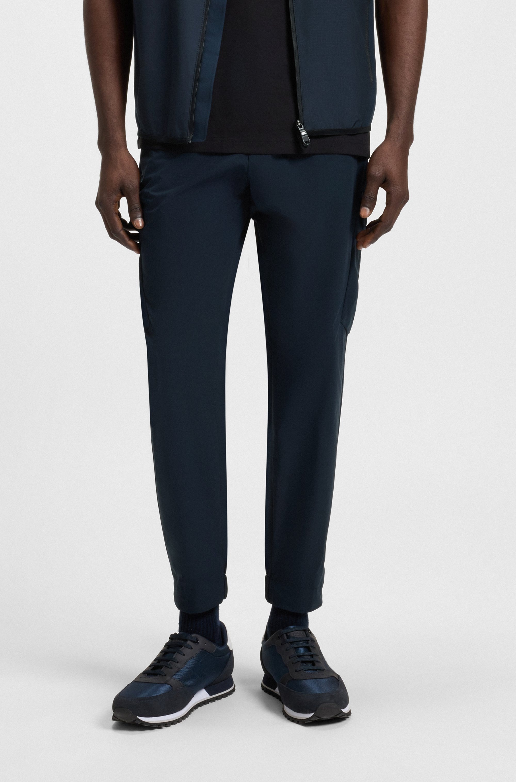 BOSS GREEN Cargohose »T_Urbanex-CargoLight«, mit elastischem Bund und Kordelzug
