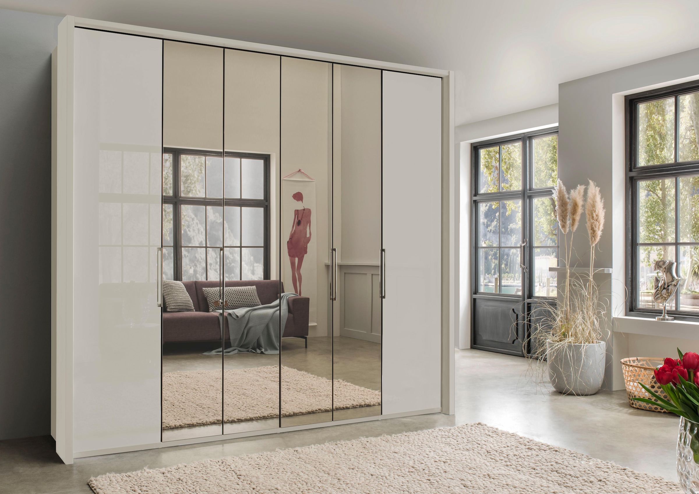 WIEMANN Kleiderschrank »Kansas«, mit Spiegel und Glas