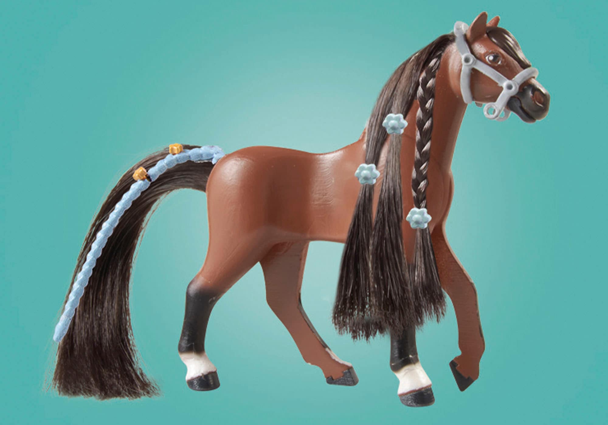 Playmobil® Konstruktions-Spielset »Zoe & Blaze mit Turnierparcours (71355), Horses of Waterfall« teilweise aus recyceltem Material