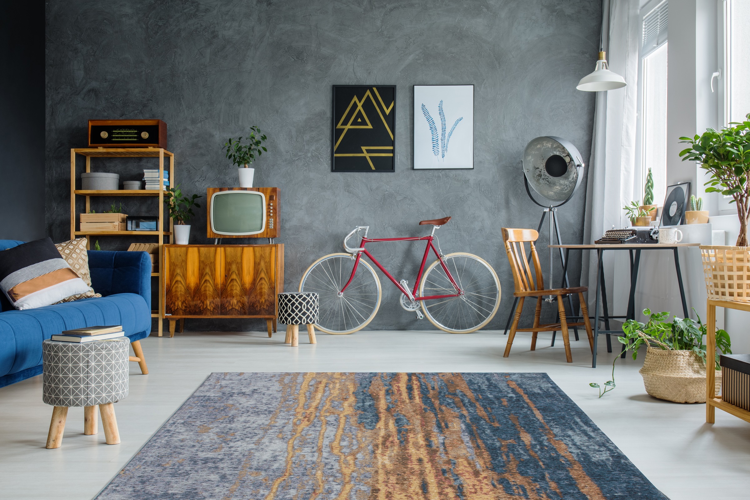 Arte Espina Teppich »Blaze 300«, rechteckig, 8 mm Höhe, spannendes Design,stilvolle Farbgebung,pflegeleicht & widerstandsfähig