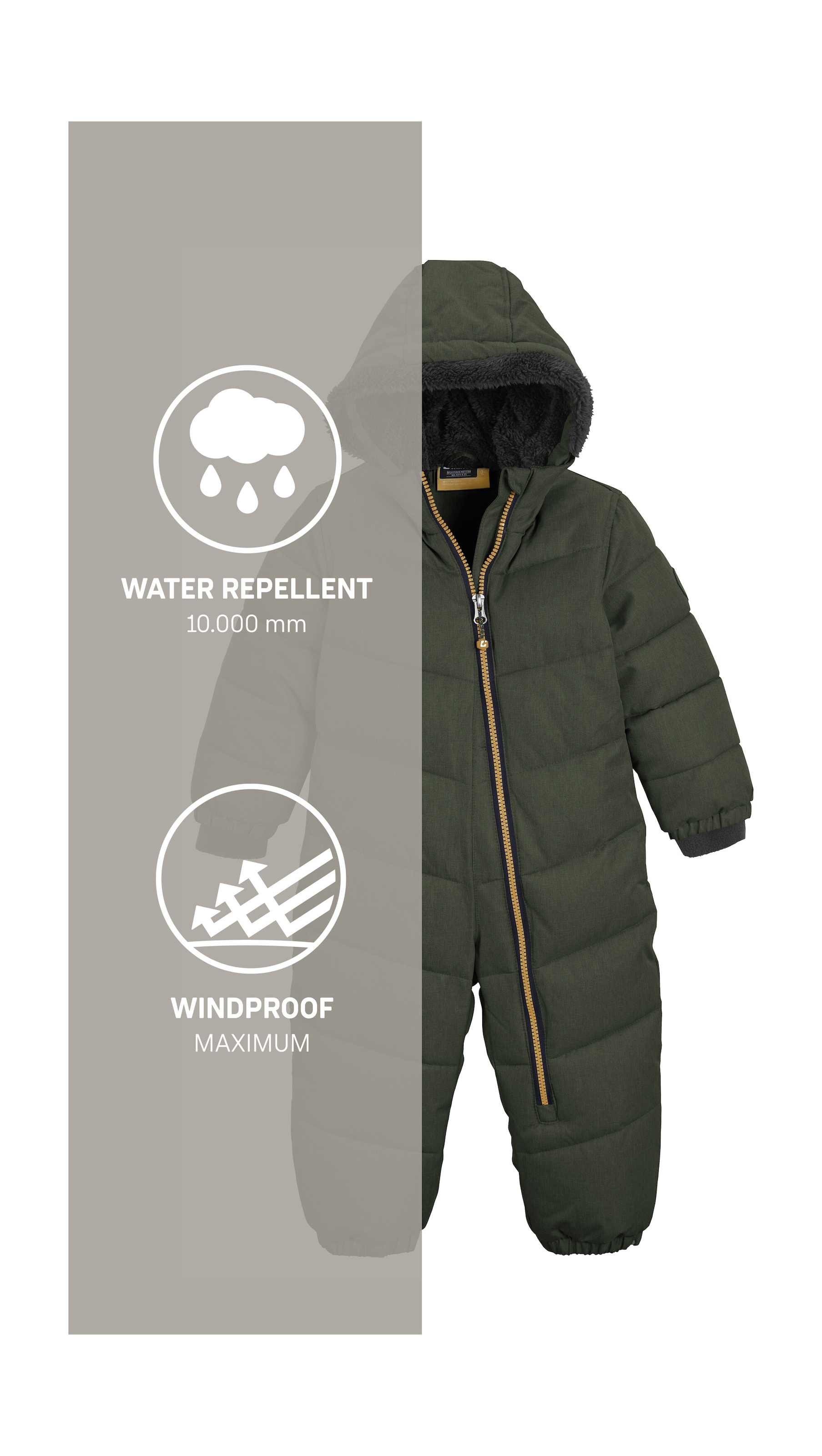 Killtec Schneeoverall »Karter Mini«, Schneeanzug: wasserabweisend, winddicht, warm, leicht anzuziehen